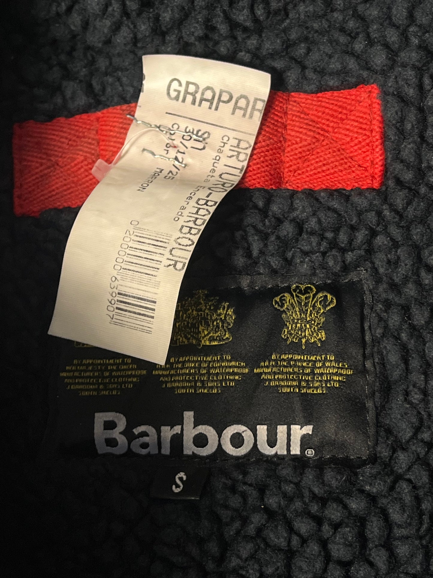 Barbour Ordel Storm Force Parka – Blue – Size S