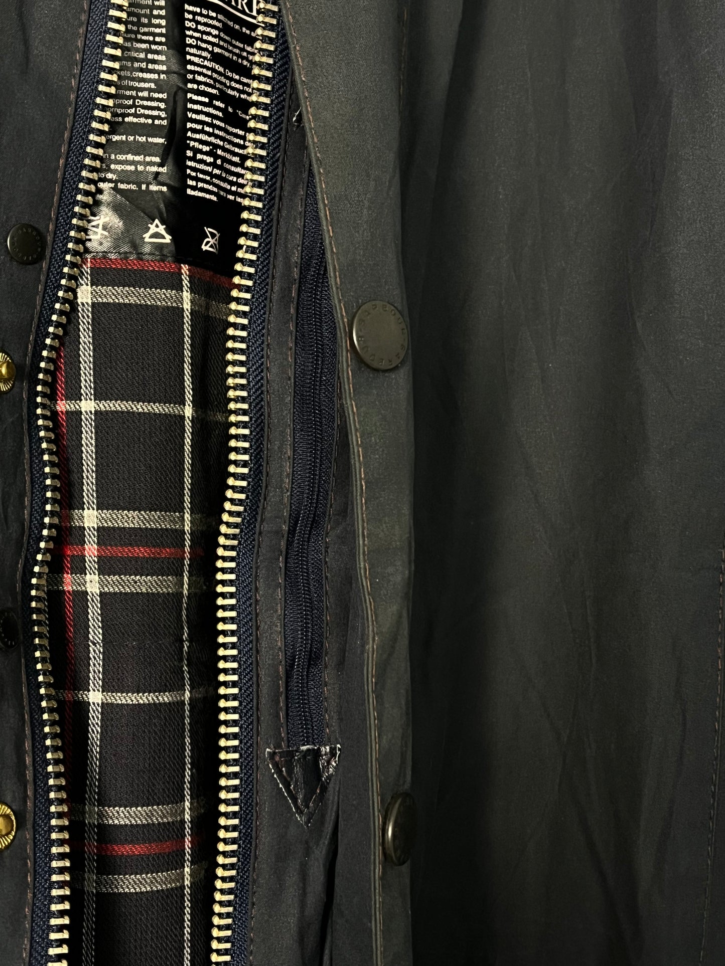 Barbour Beaufort Wax Jacket C48 – Navy (2000s)