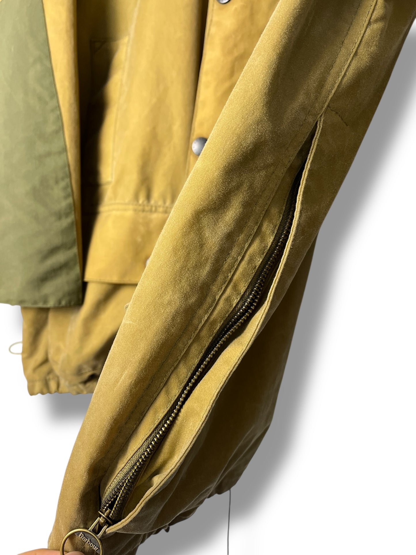 Barbour Sporting Wax Jacket – Mustard / Olive – C48 (Fits XL) – Early 2000s – Selected by DRAPS