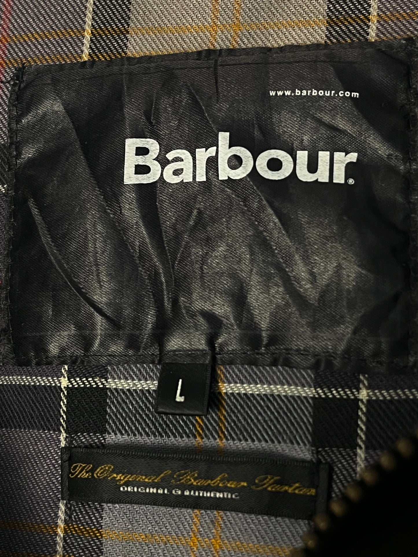Barbour Utility Wax Jacket Black L Vintage