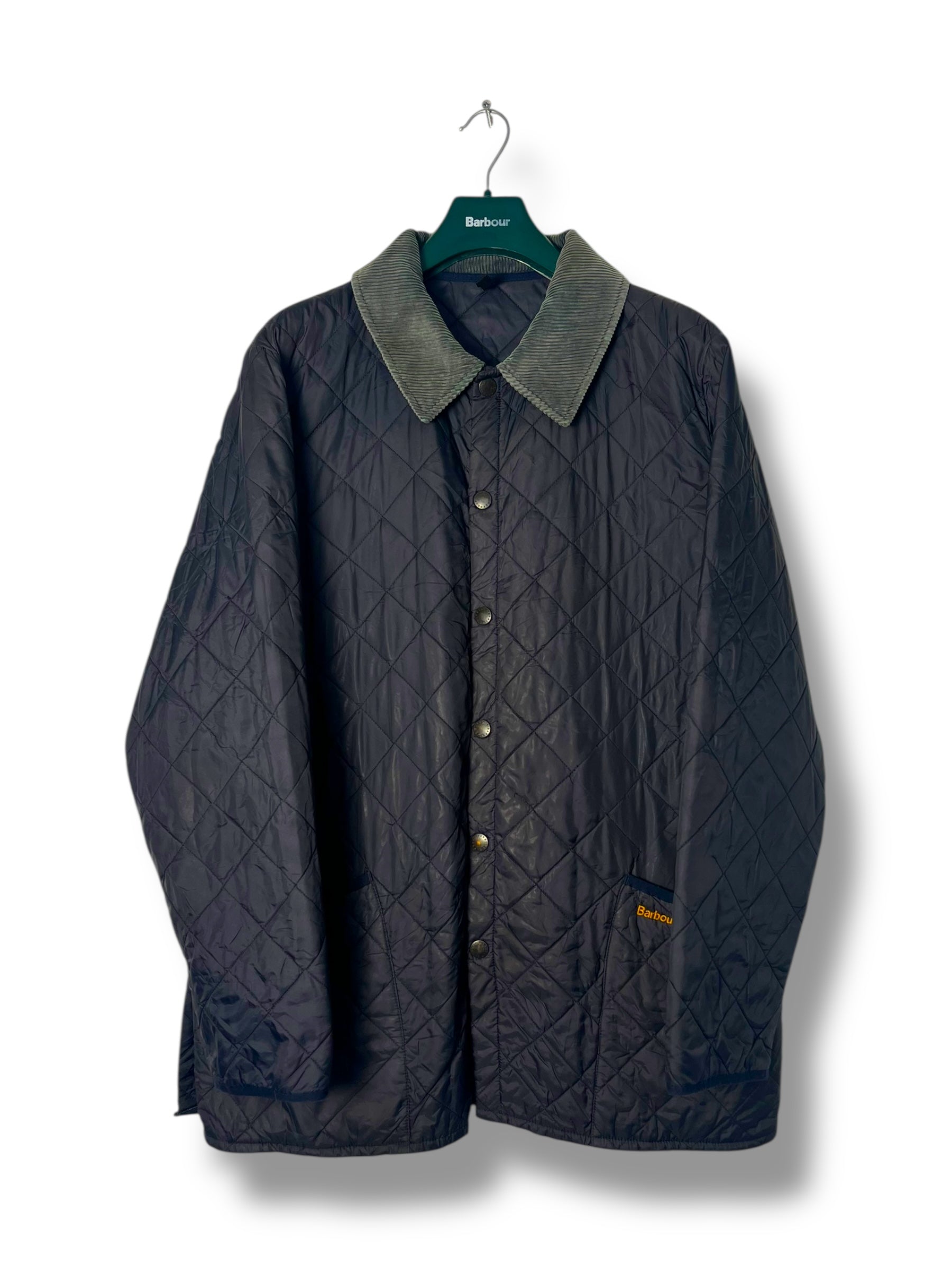 Barbour Liddesdale Quilted Jacket Navy XL Vintage – Draps Barcelona