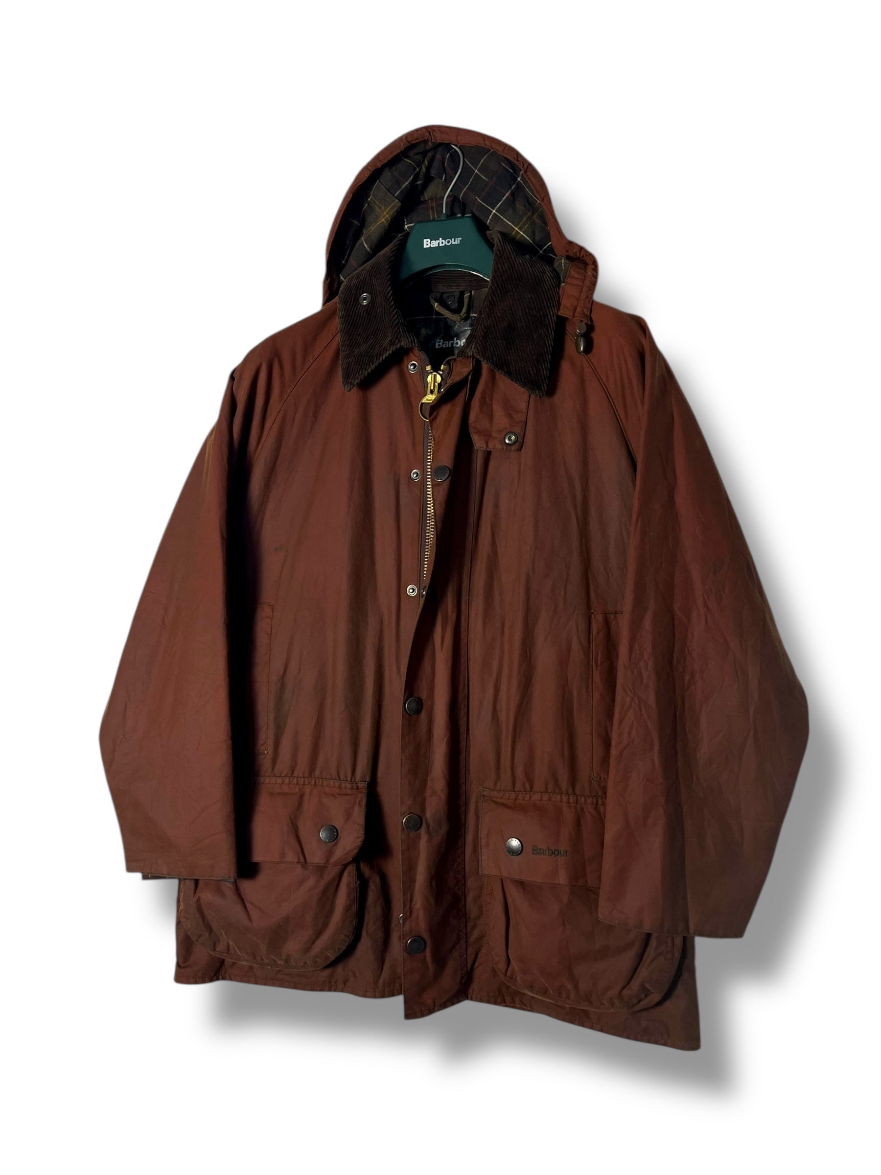 小物 BARBOUR BeauFort C40/102cm Barbour Beaufort Jacket – Rust – Vintage 2000s (C40/102cm)+Hood