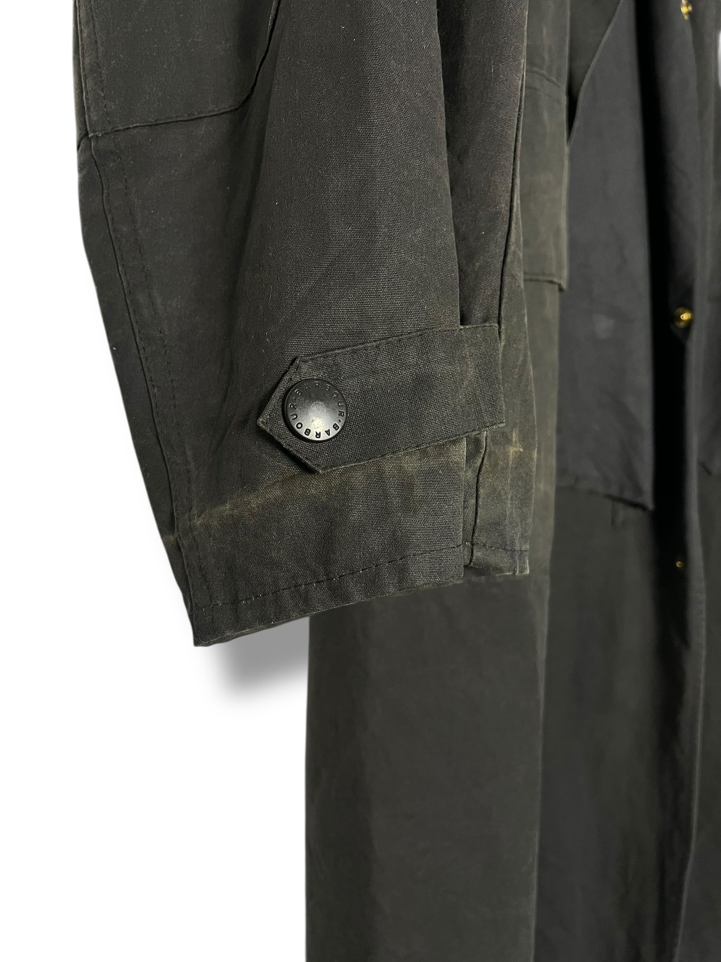 Barbour Backhouse C42 “Driza-Bone” Vintage Navy Raincoat (1990s)