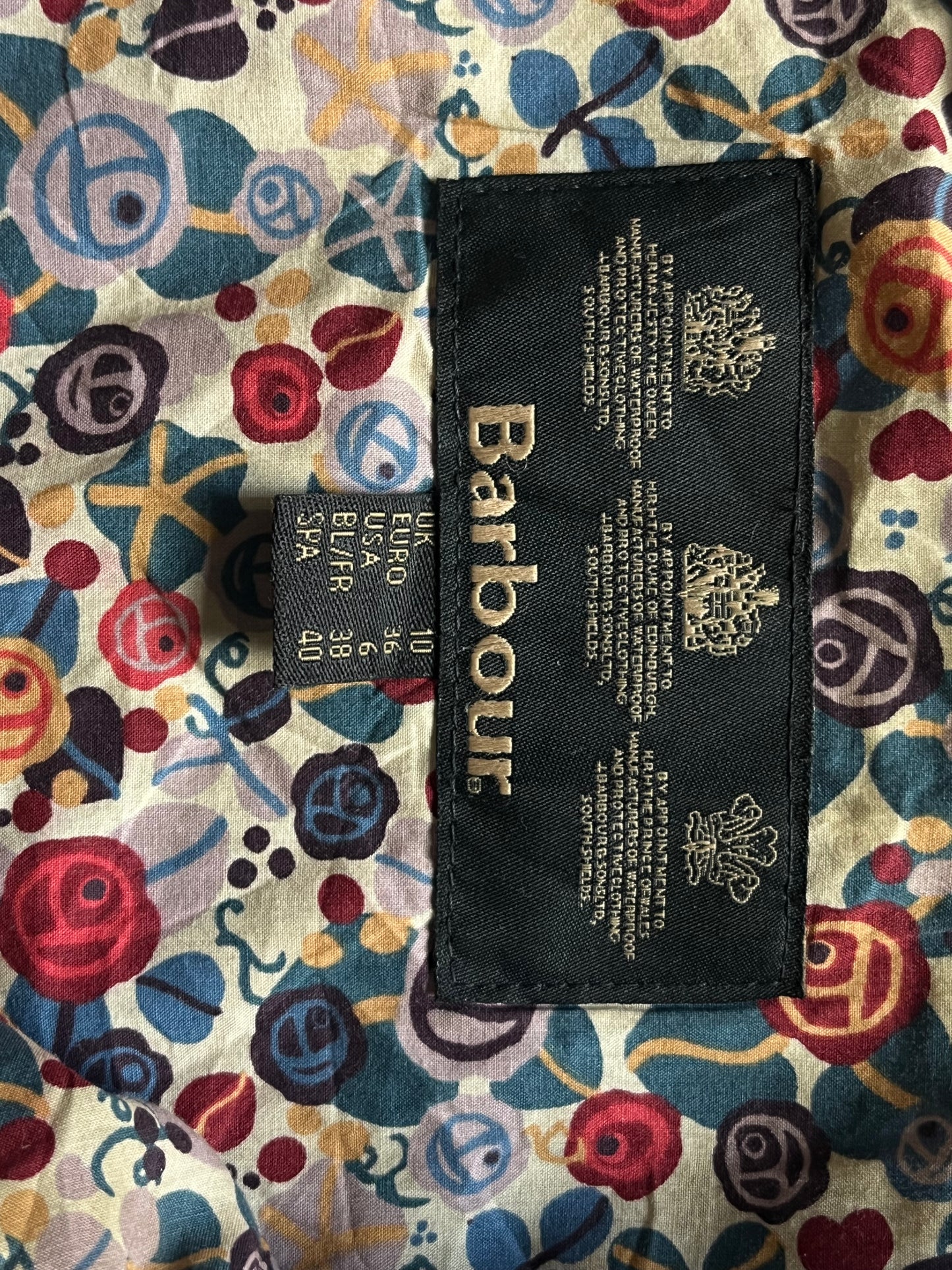 Barbour Chamber Beadnell Ladies Wax Jacket – UK 10 / Black