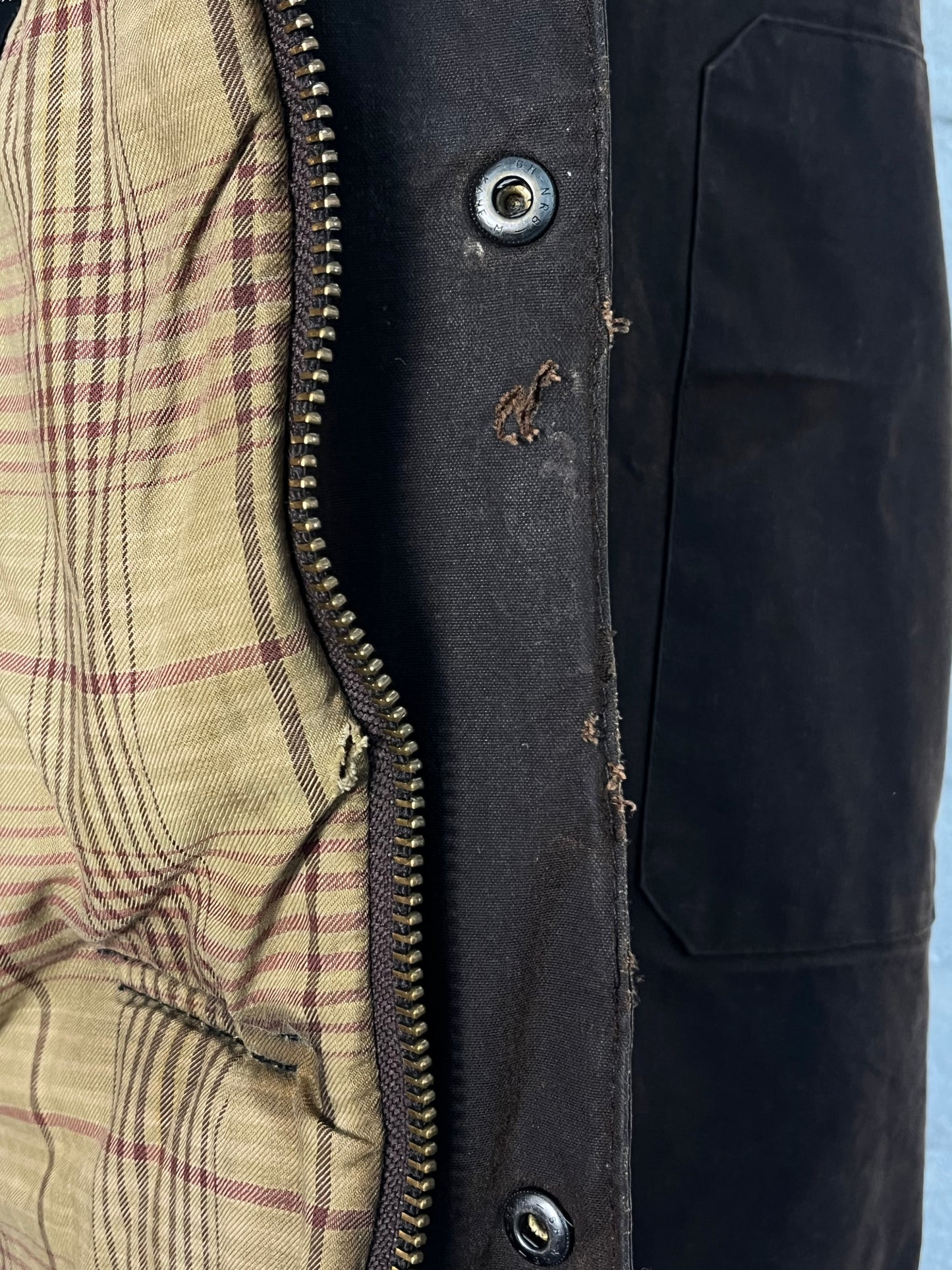 Barbour Bushman Wax Jacket – Dark Brown XXL 2000’s