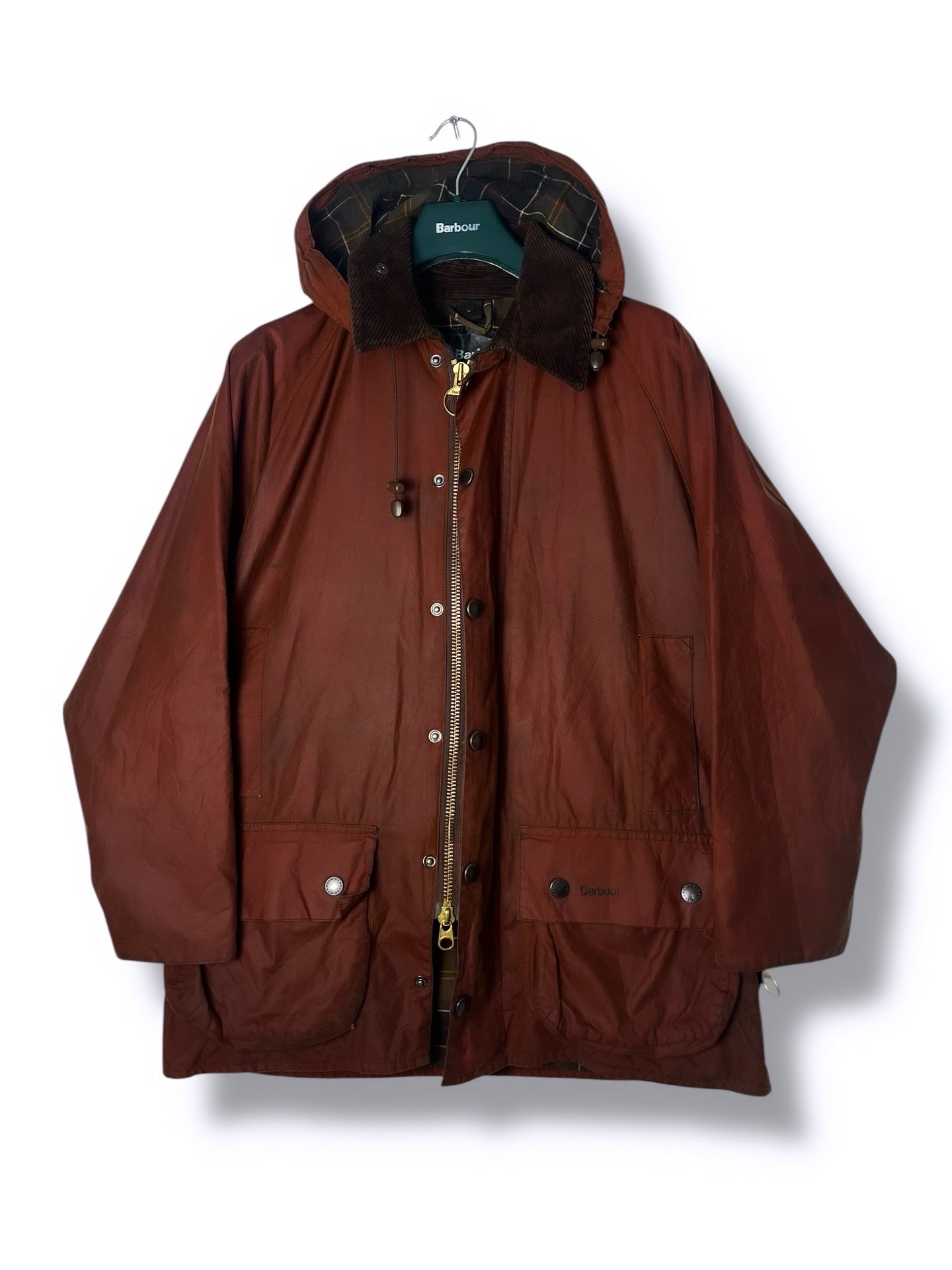 Barbour Beaufort Jacket – Rust – Vintage 2000s (C40/102cm) – Draps