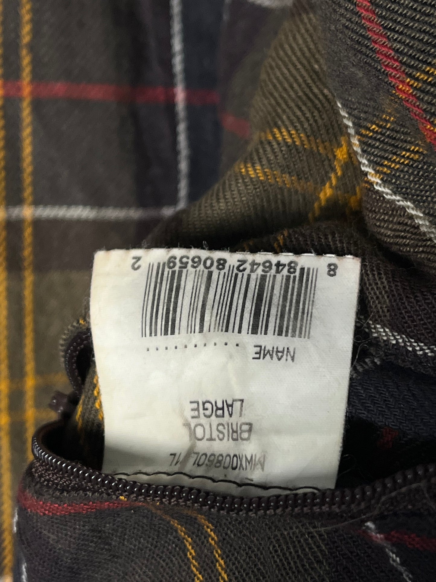 Barbour Bristol Jacket Wax Jacket – Olive – Size L