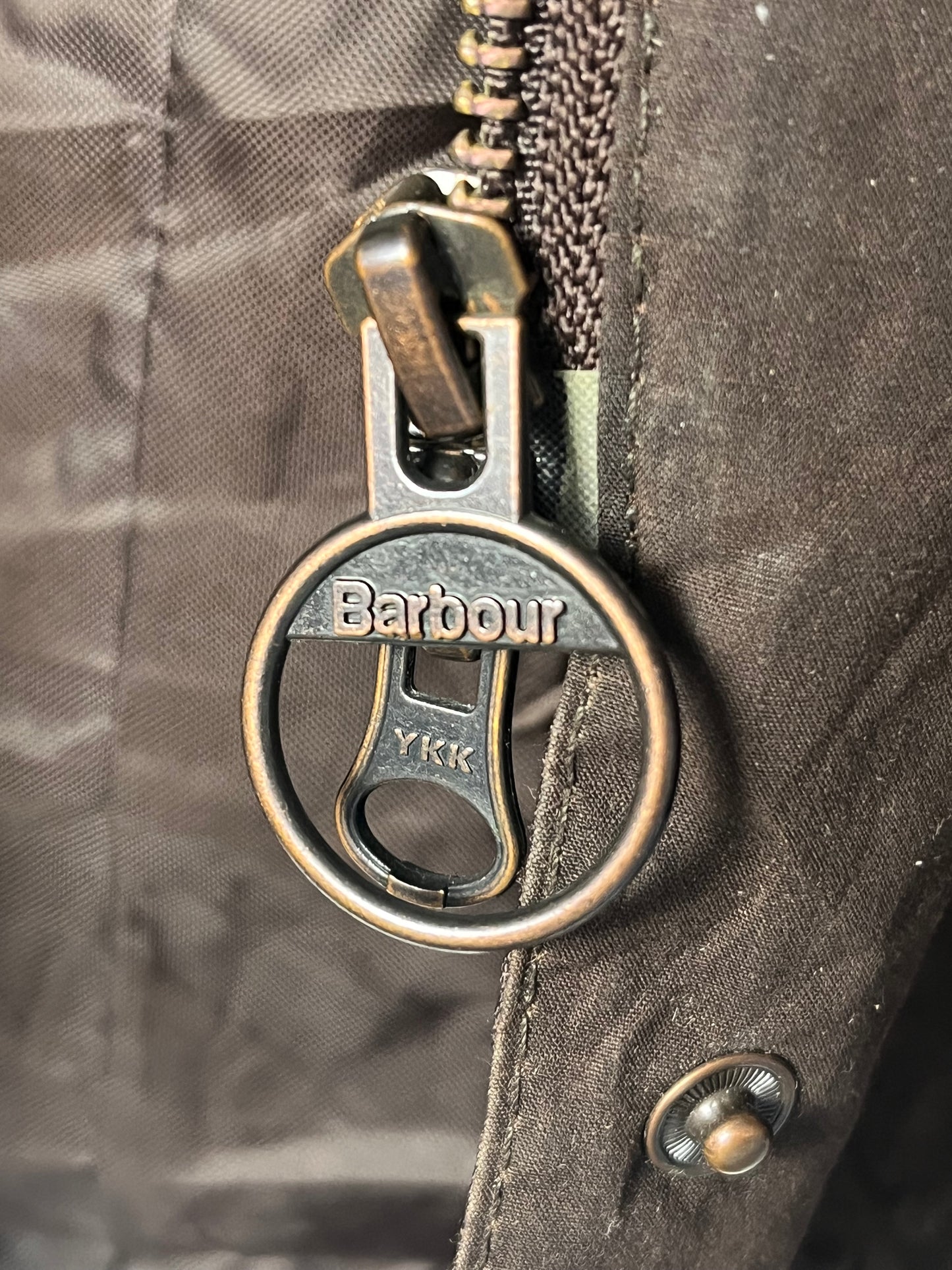 Barbour Nidd Wax Jacket – Brown – Size UK 16