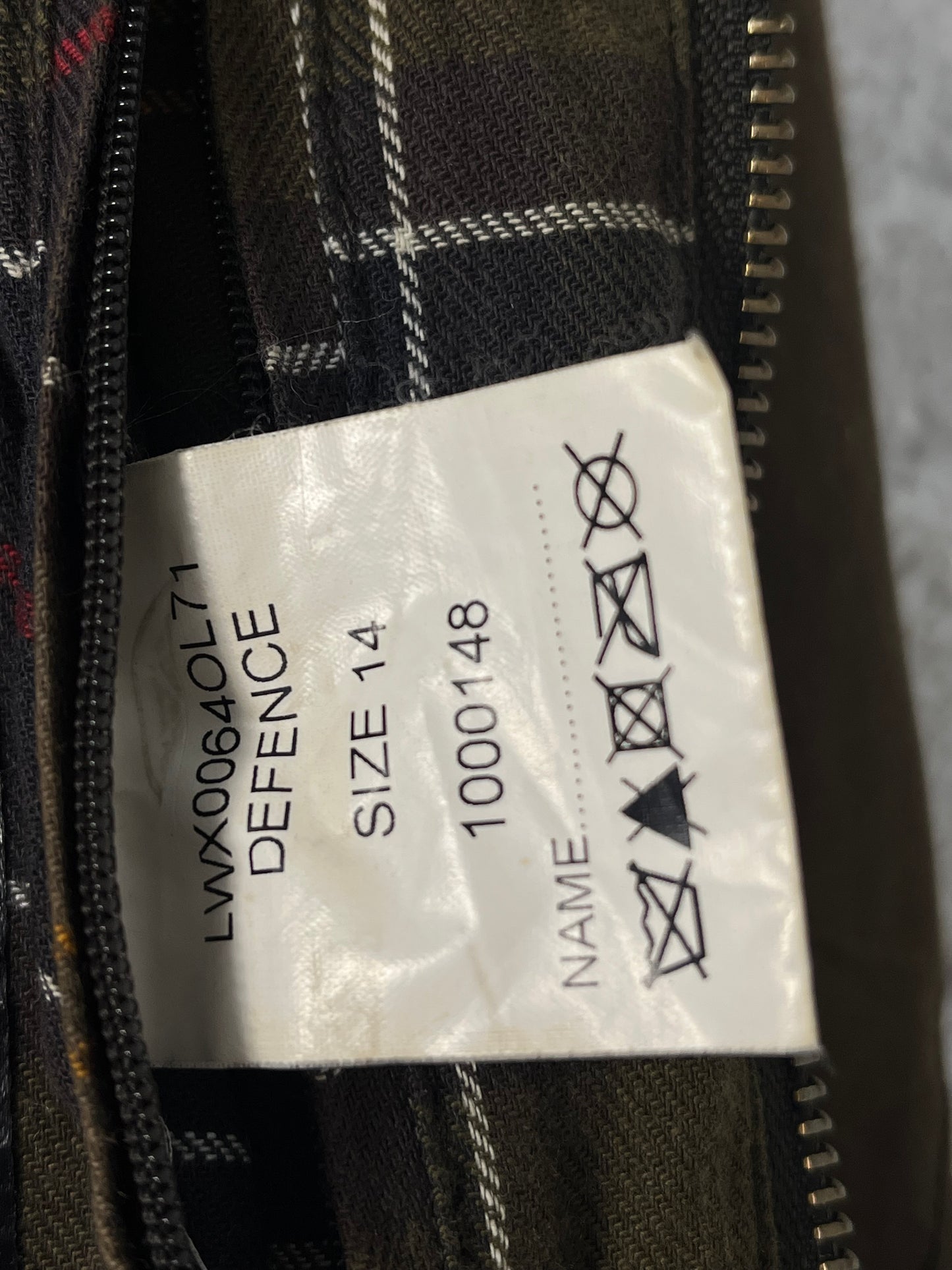 Barbour Defence Utility Jacket – Olive – UK 14