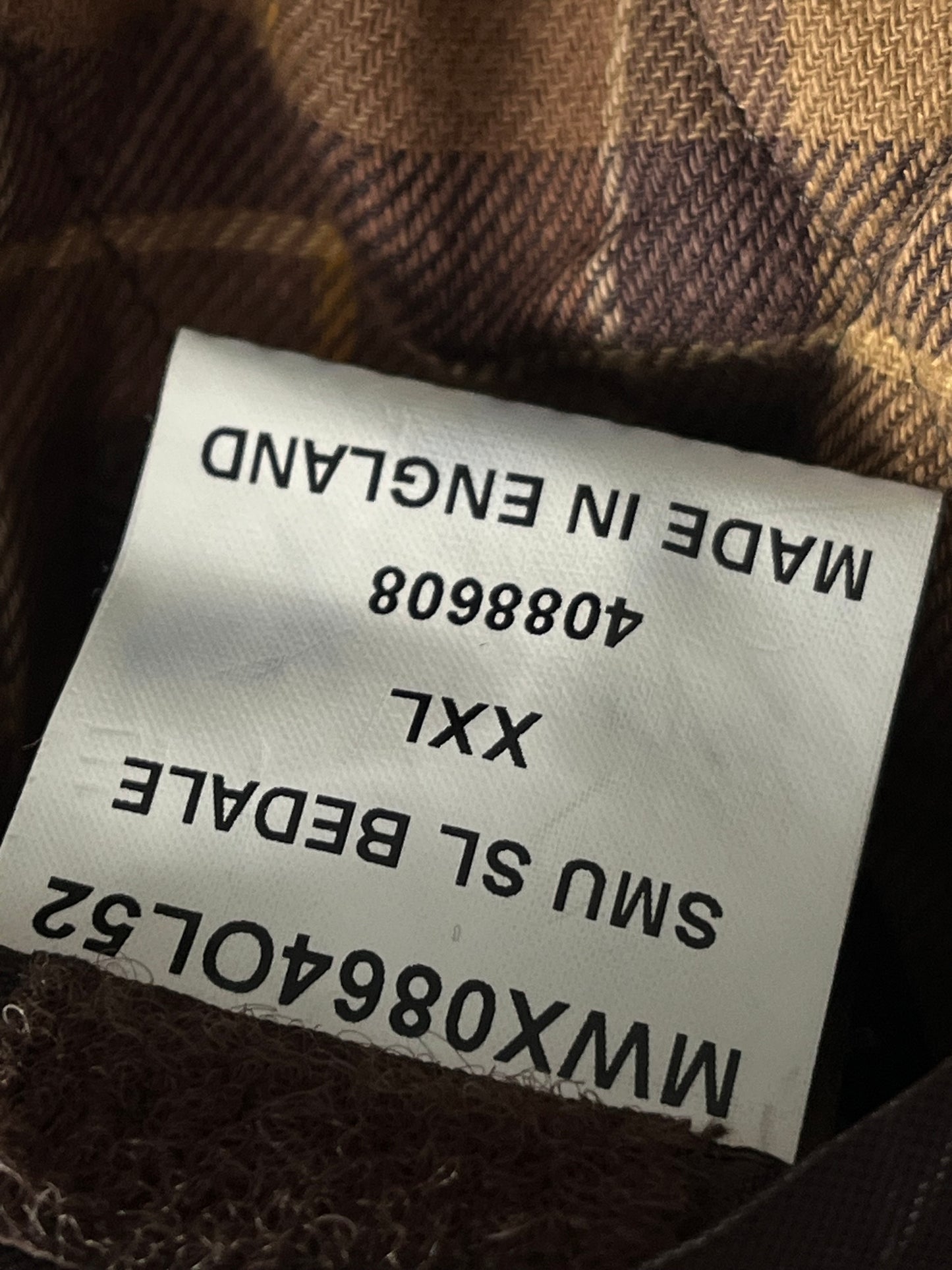 Barbour Winter Bedale Wax Jacket – XXL – Olive – Made in England