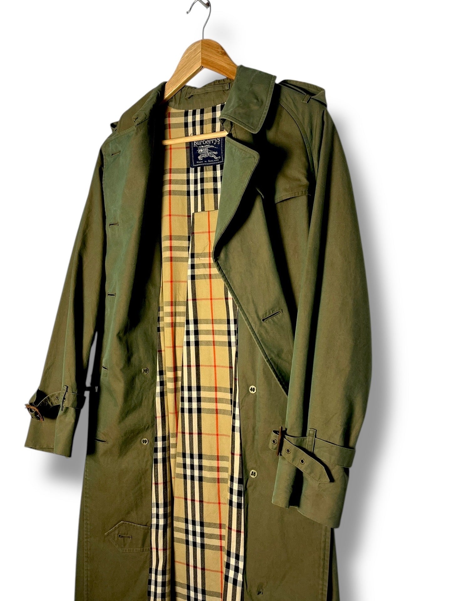 Rare Burberry Trench Coat – UK 10 Lightreactive green