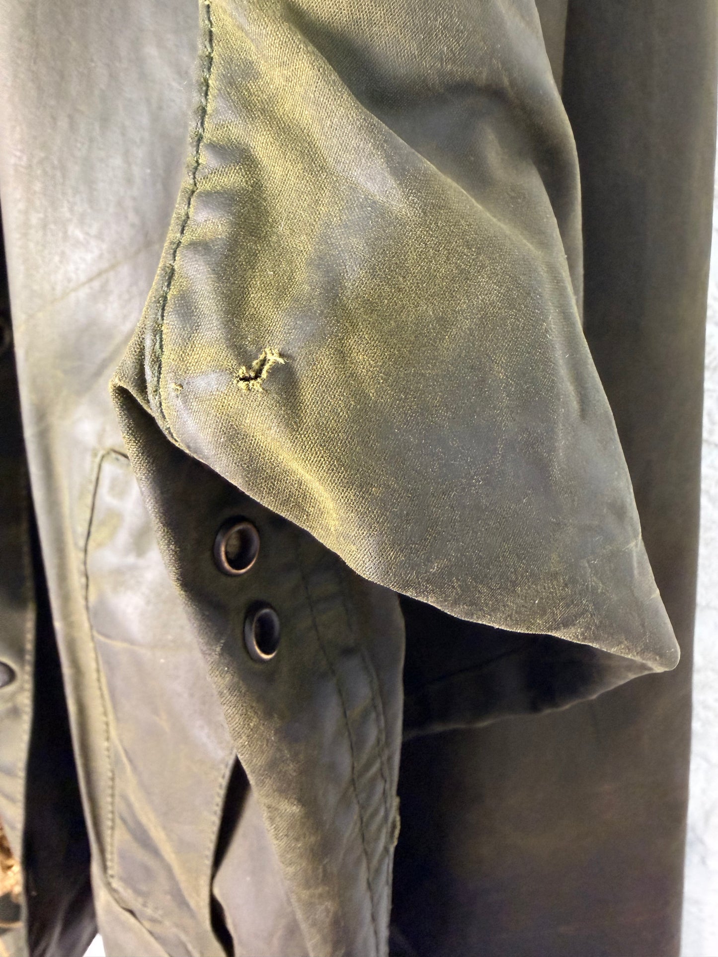 Barbour Beaufort 2000 Sage Green C38 / Medium Vintage Wax Jacket