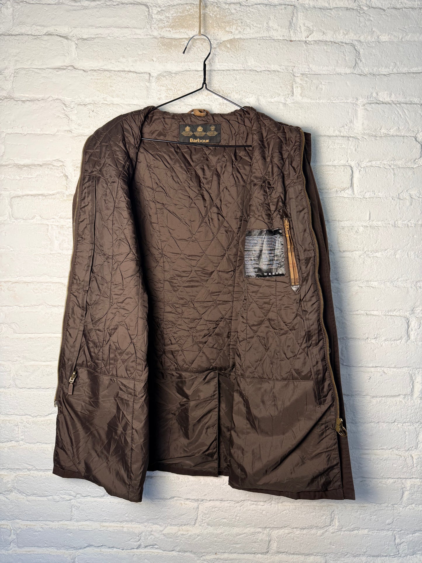 Barbour Lady Belsay Wax Jacket UK10 Size M Rust Brown
