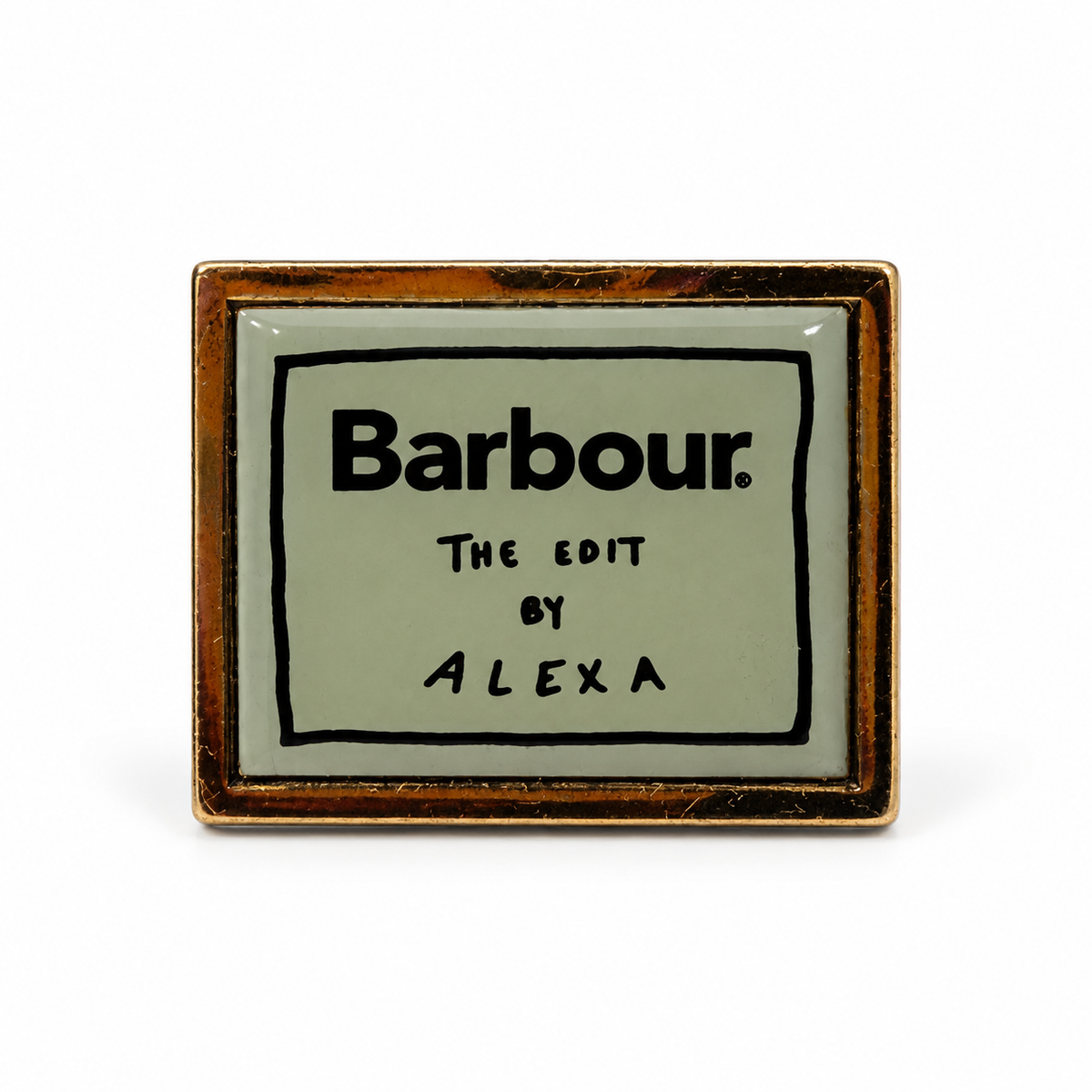 Barbour The Edit by Alexa Pin – Gold-Tone & Grey