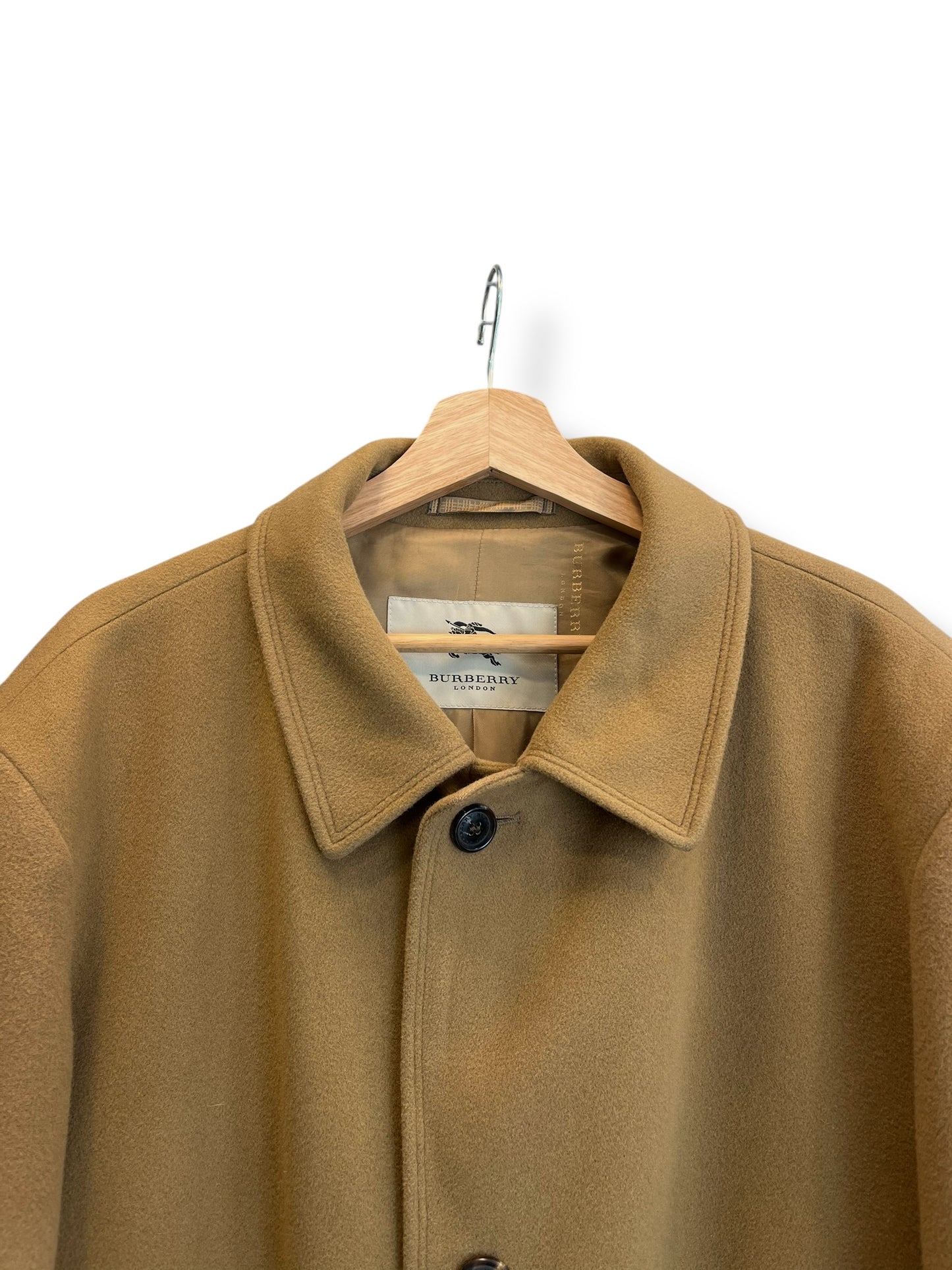 Burberry Loden Coat – Camel – Made in UK – L (Oversized Fit) Wool Cachemire