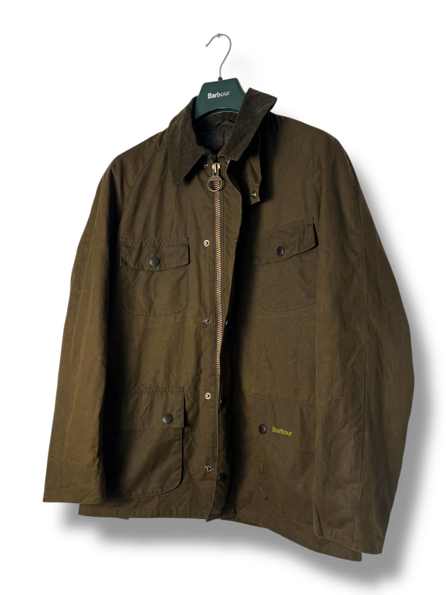 Barbour Retail Freezer Wax Jacket – Olive – Size S – Selected by DRAPS