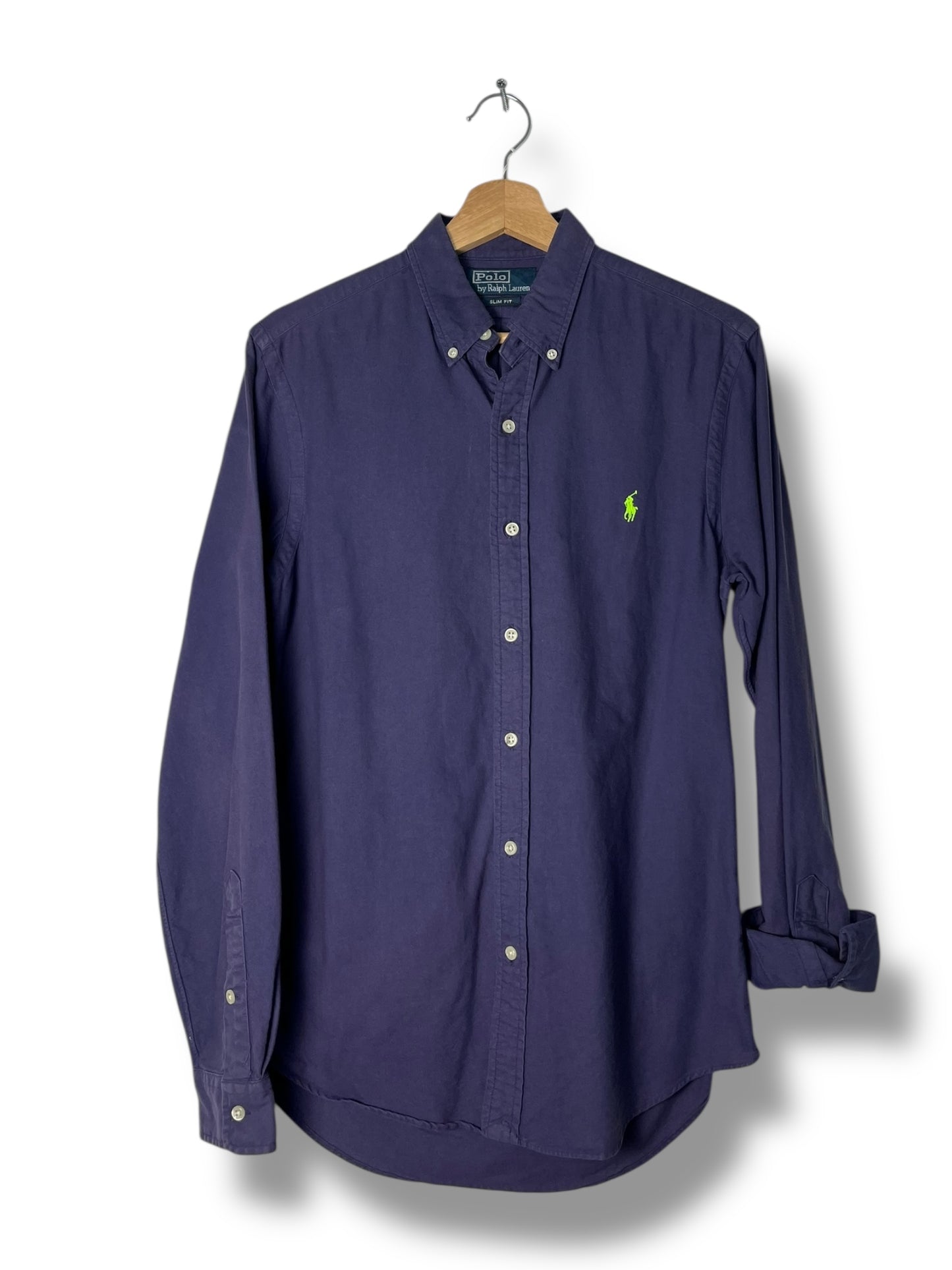 Polo Ralph Lauren Shirt – Electric Blue – Neon Green Pony – S/M Fit