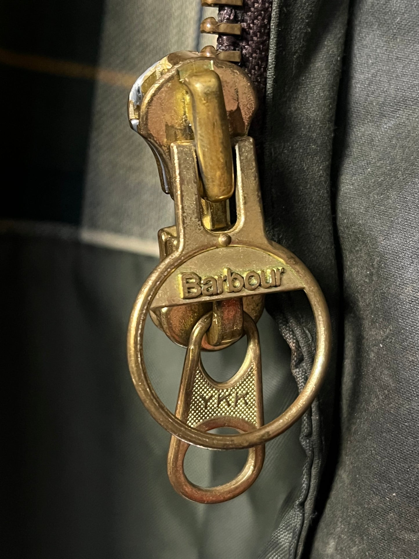 Barbour Border Wax Jacket C52 – Sage Green – 2000s