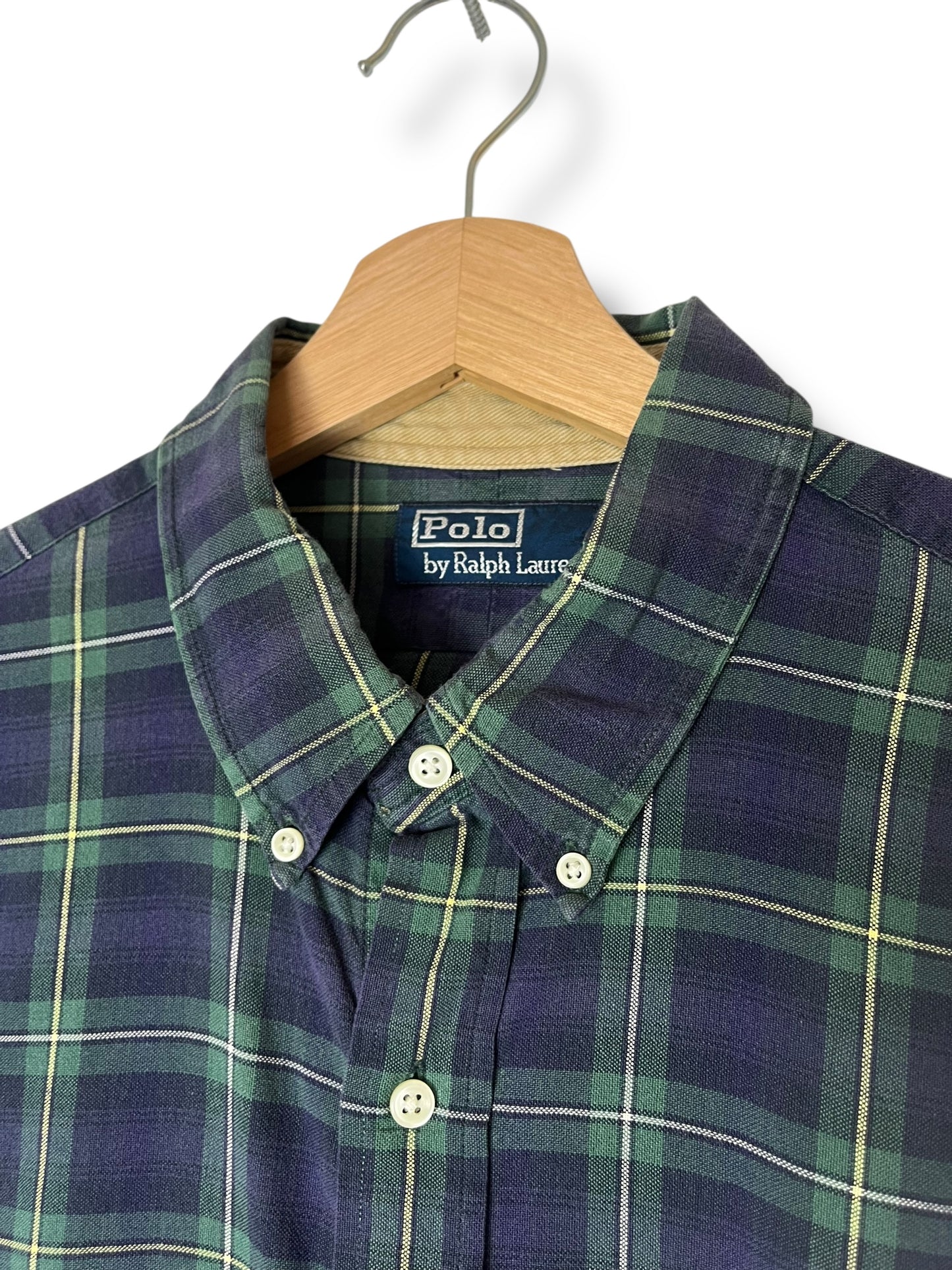 Polo Ralph Lauren L Vintage 90s Green Check Shirt