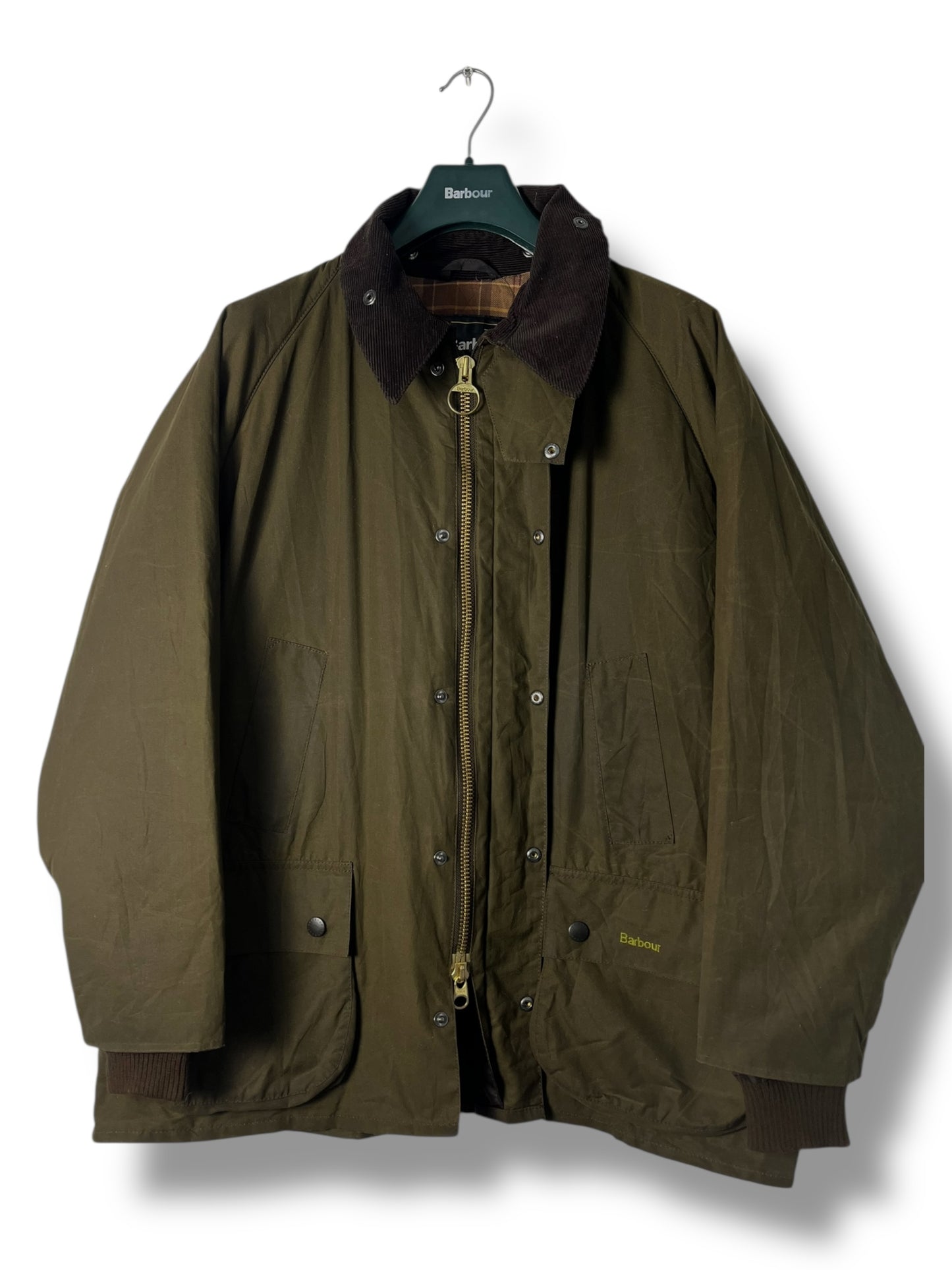 Barbour Winter Bedale Wax Jacket – XXL – Olive – Made in England