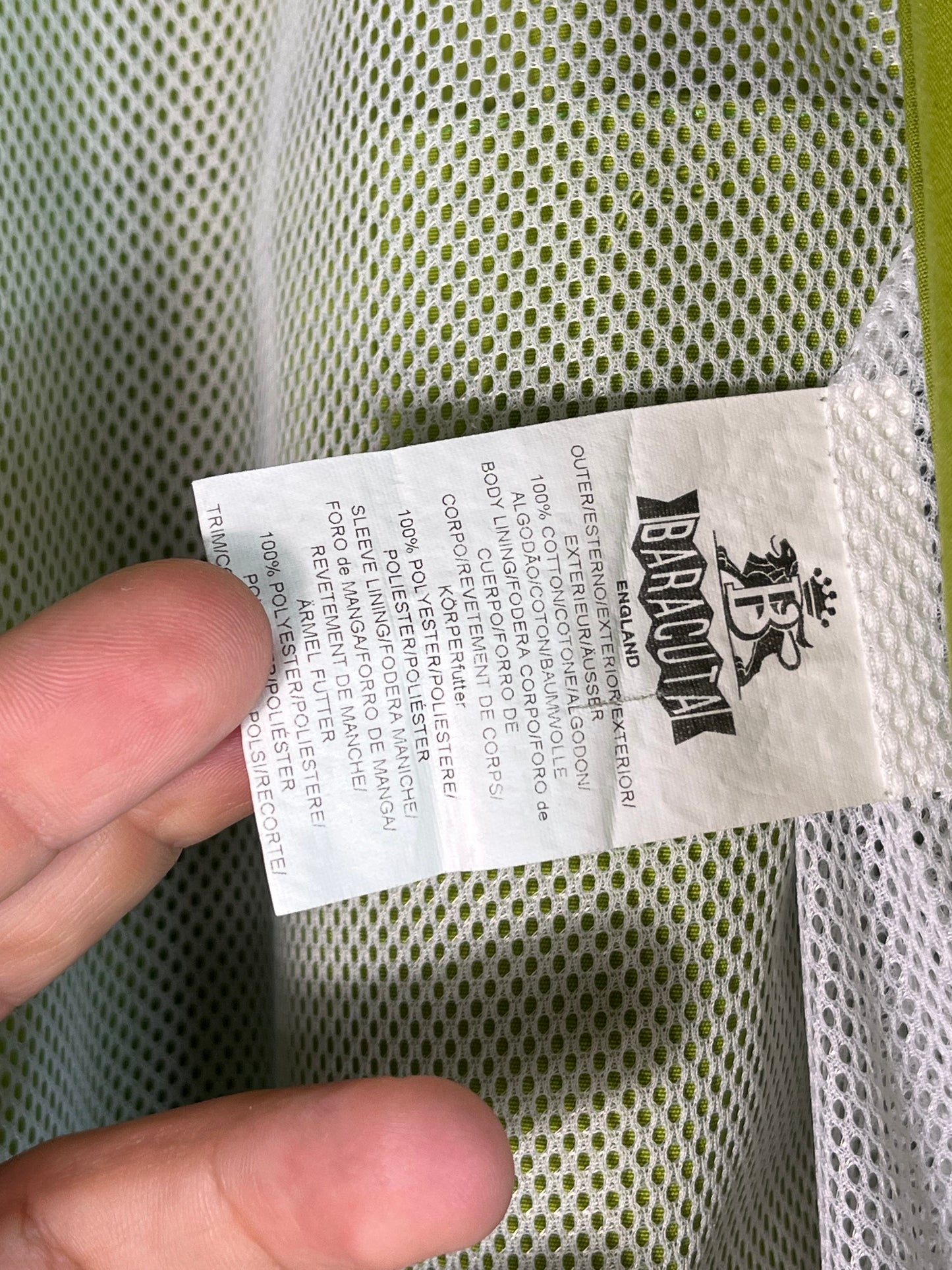 Baracuta G9 Harrington Jacket Apple Green M Made in England Summer