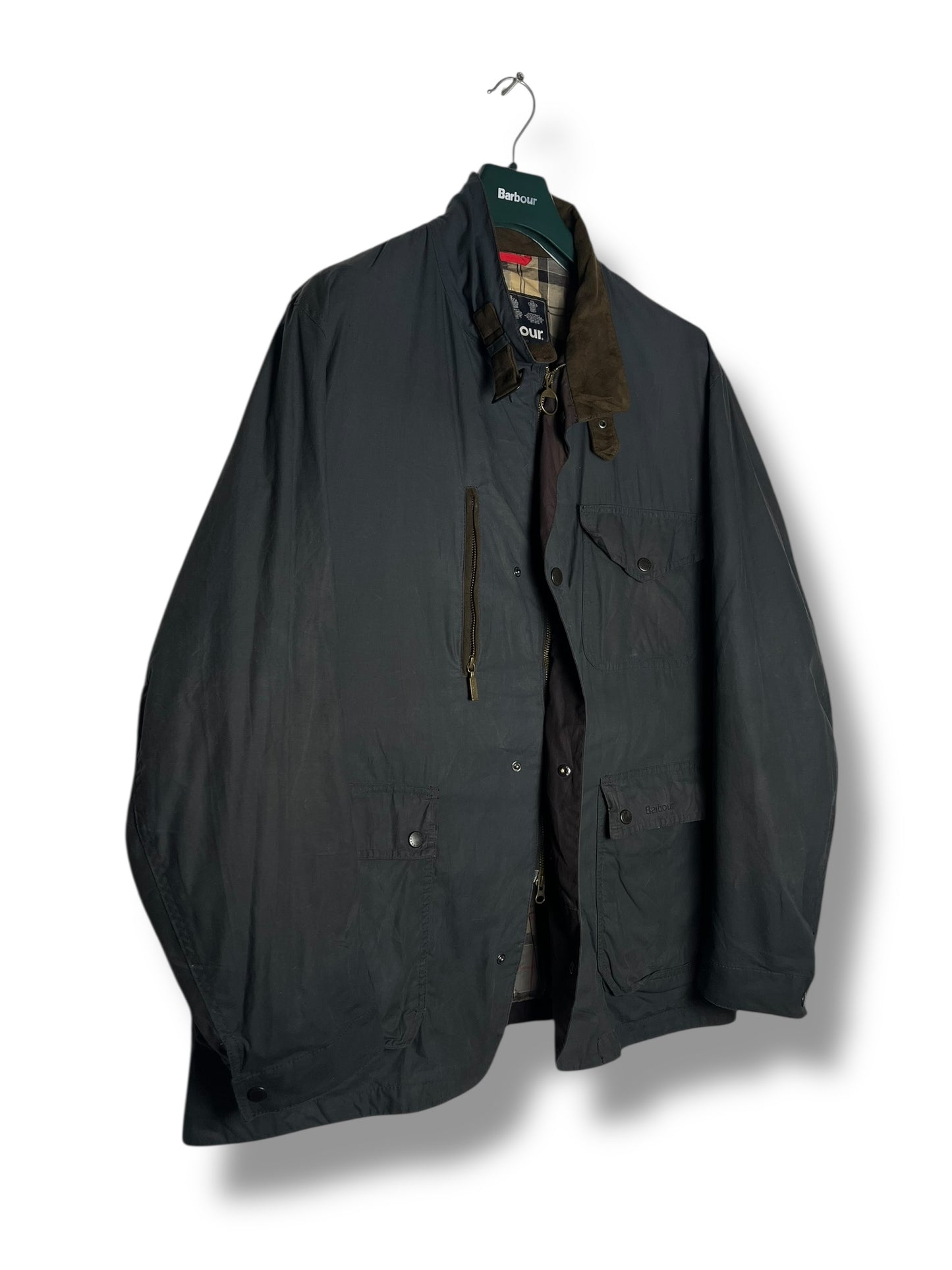 Kenmore Wax Jacket – Navy Blue – Size XXL – 100% Waxed Cotton