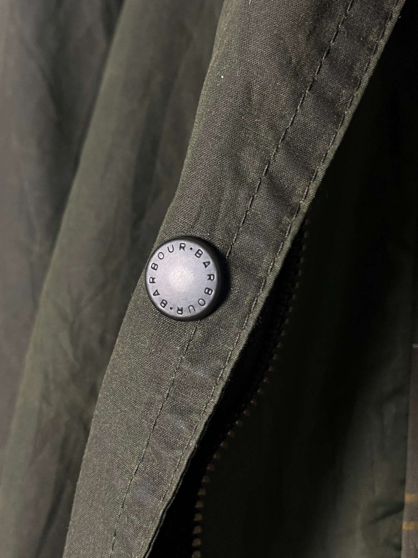 Barbour Hampshire Wax LW Coat Sage Green UK12 (2000s)