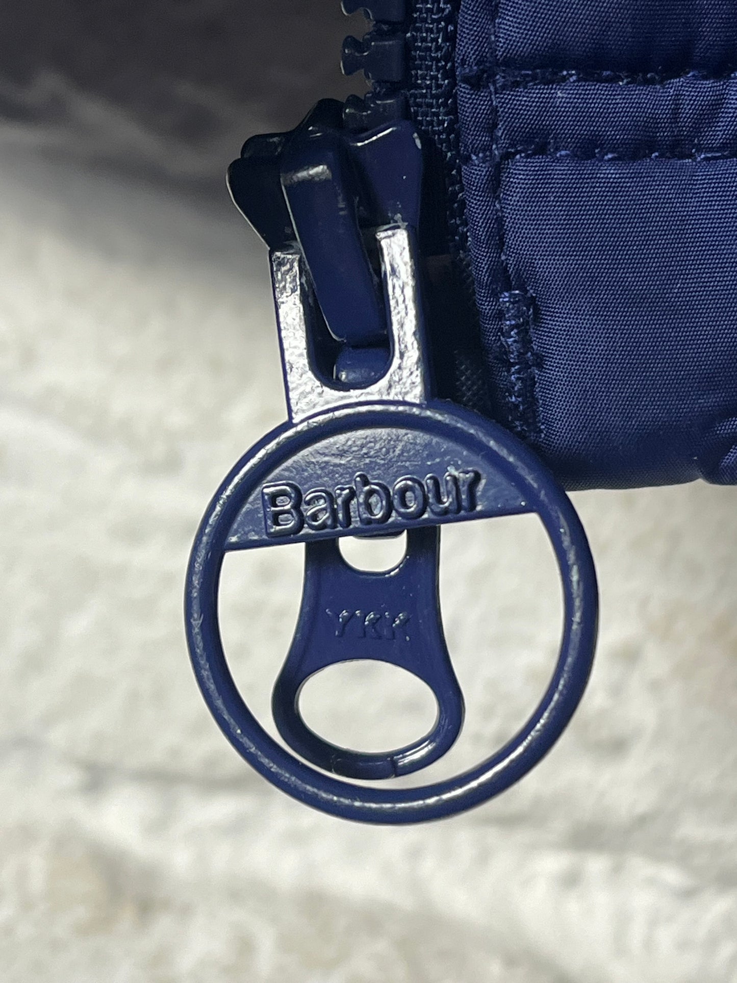 Barbour Quilted Jacket –Retail Leaven Electric Blue / Neon Green – Size L