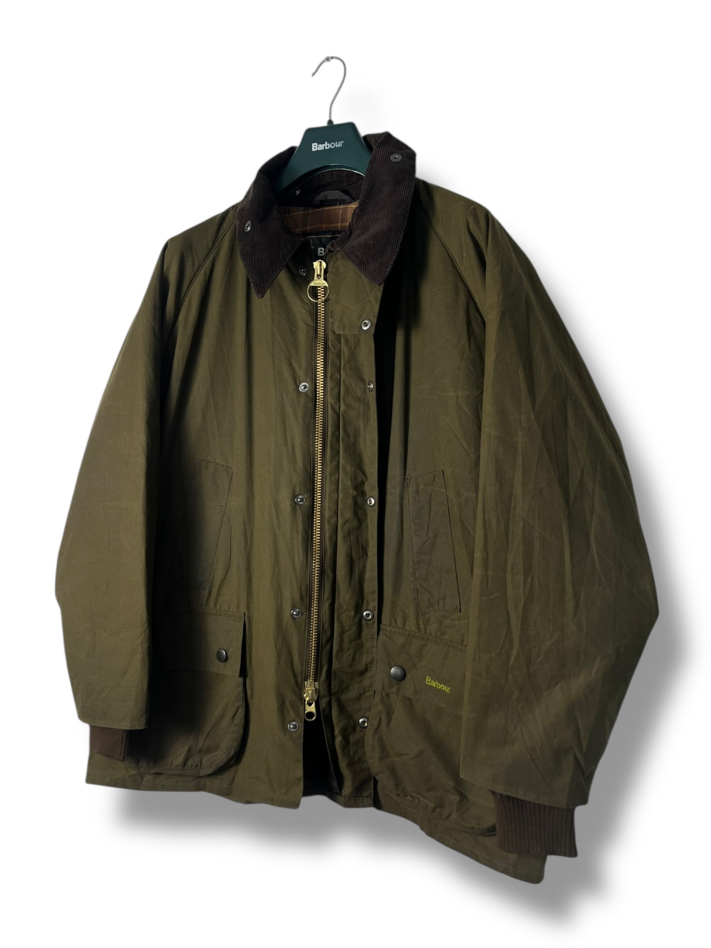 Barbour Winter Bedale Wax Jacket – XXL – Olive – Made in England