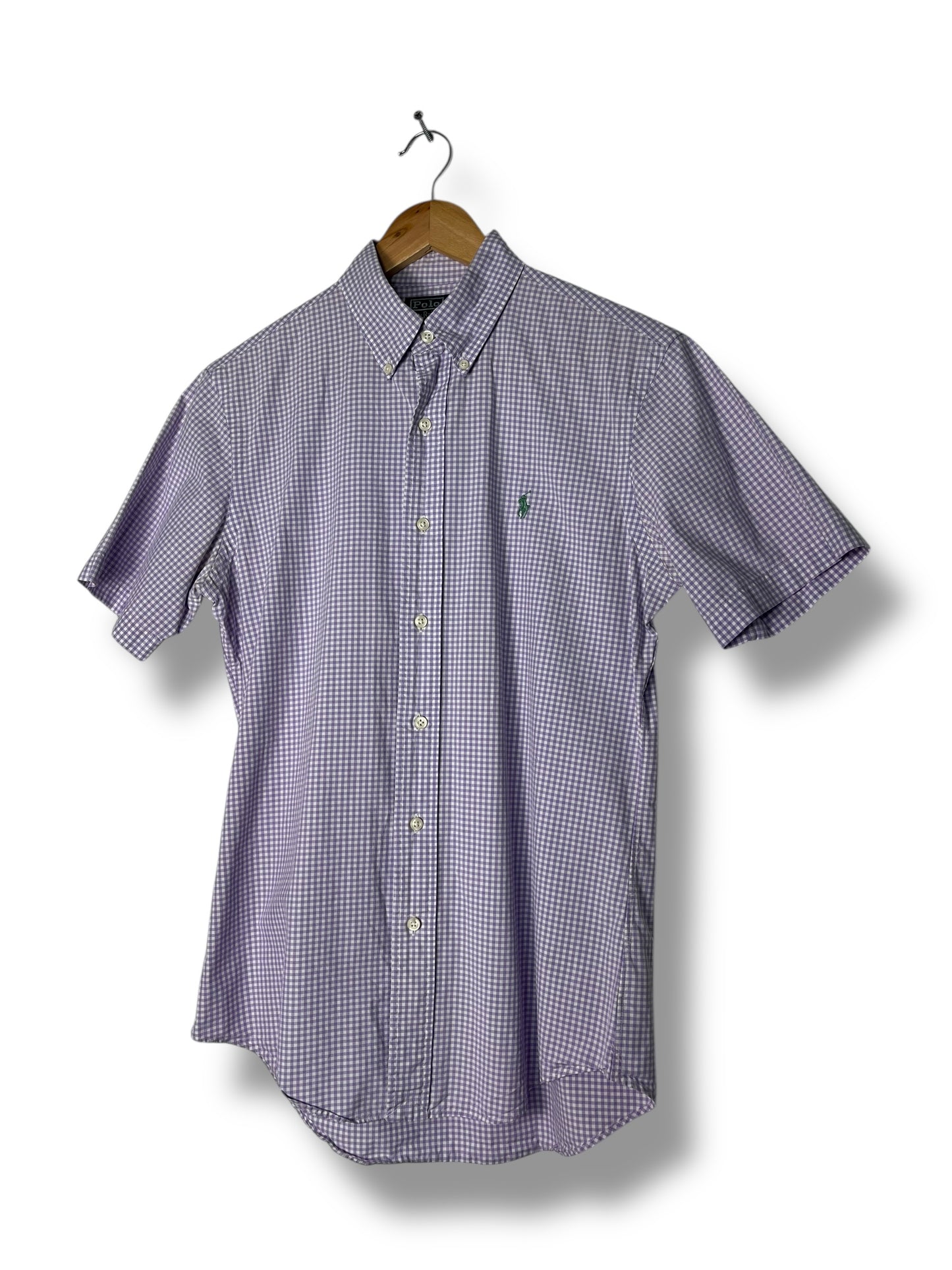 Ralph Lauren Polo Custom Fit Women’s Shirt Purple Gingham – Size S