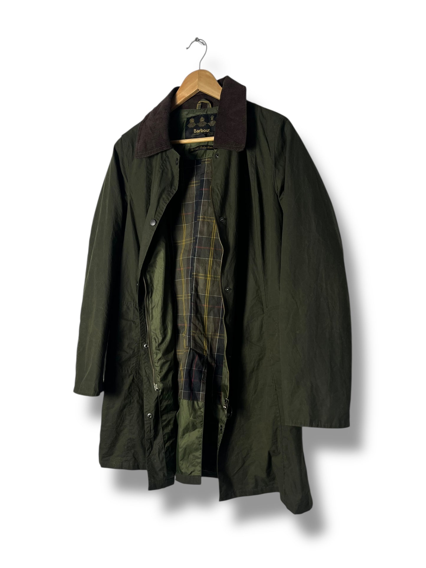 Barbour Hampshire Wax LW Coat Sage Green UK12 (2000s)