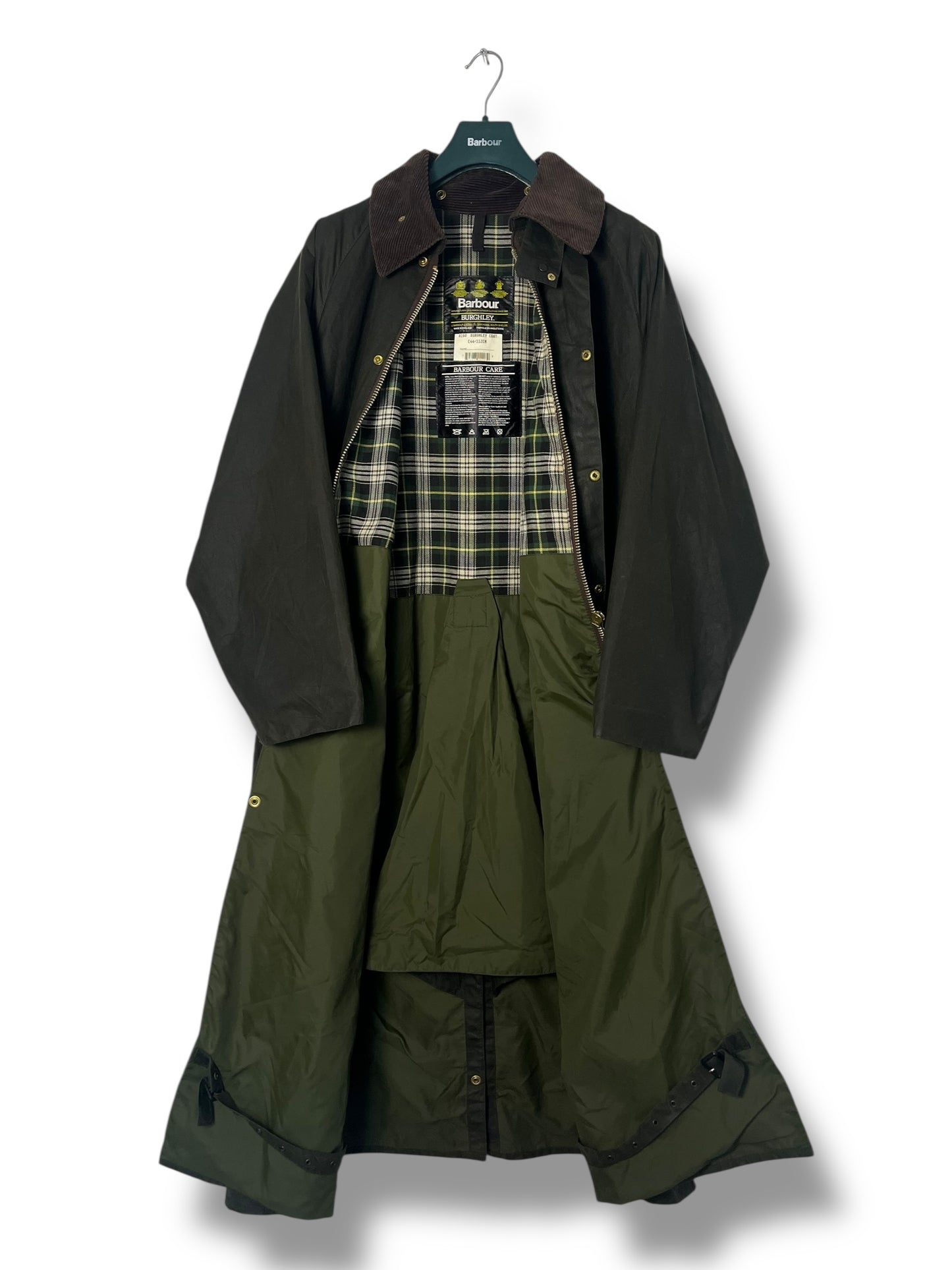 Barbour Burghley Coat C44 Sage – Rare Vintage 1994
