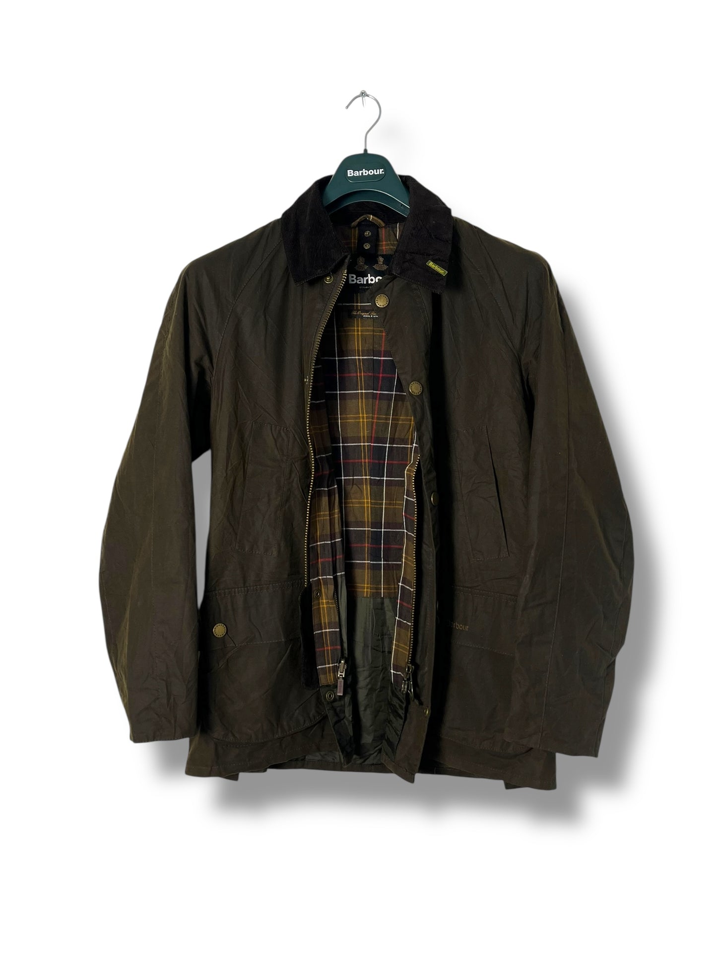Barbour Ashby Wax Jacket – Dark Olive (Medium)