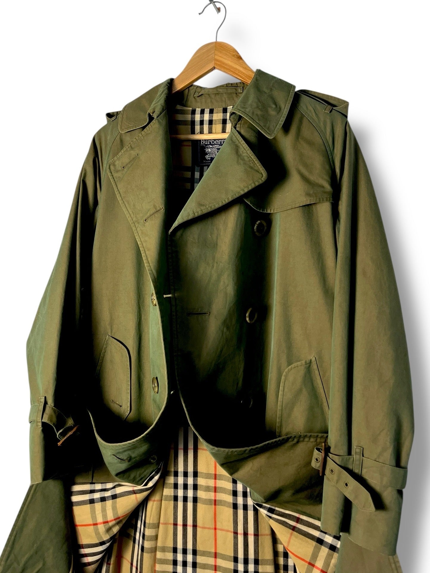 Rare Burberry Trench Coat – UK 10 Lightreactive green