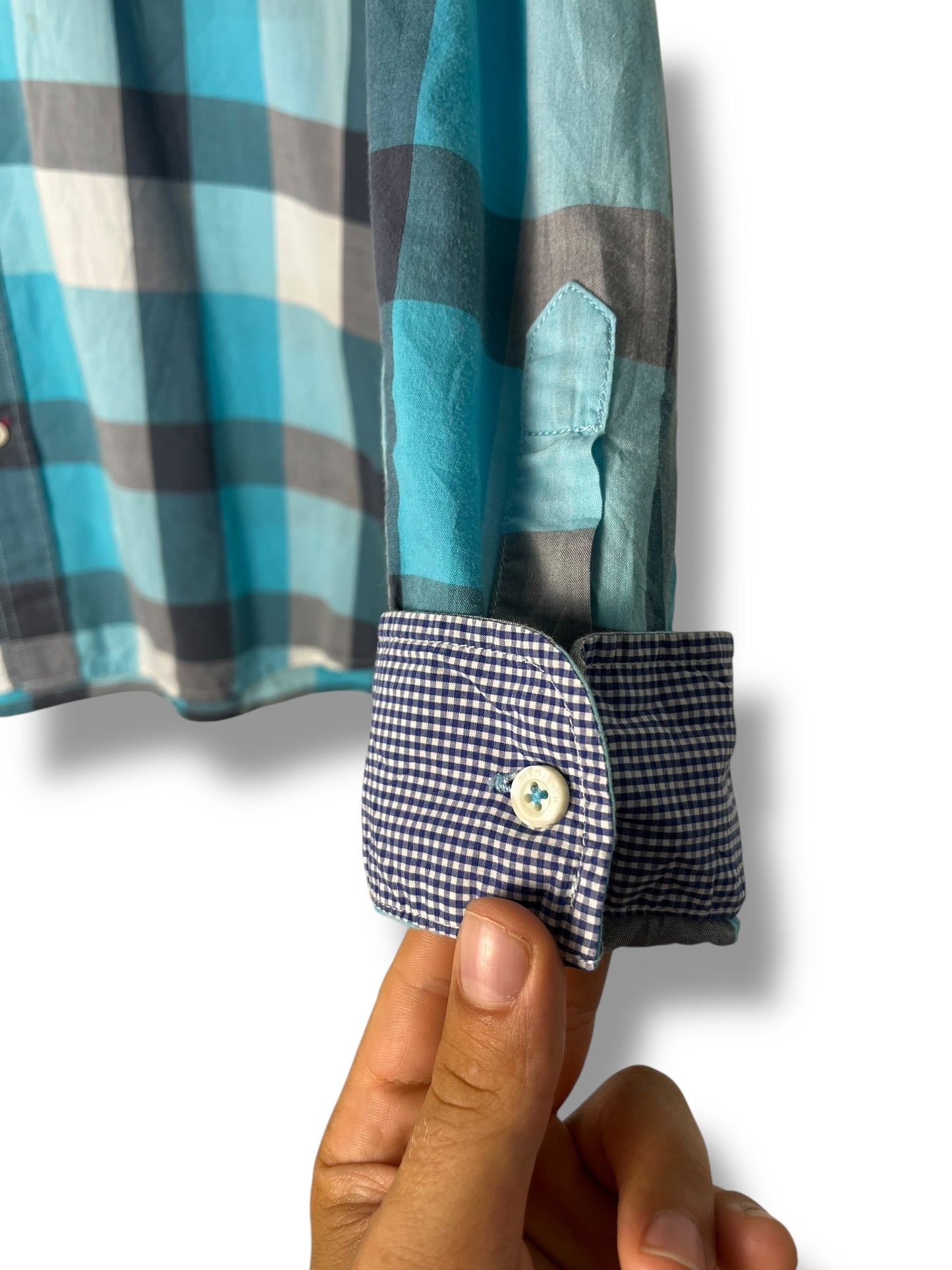 Tommy Hilfiger Checkered Shirt Blue Size L