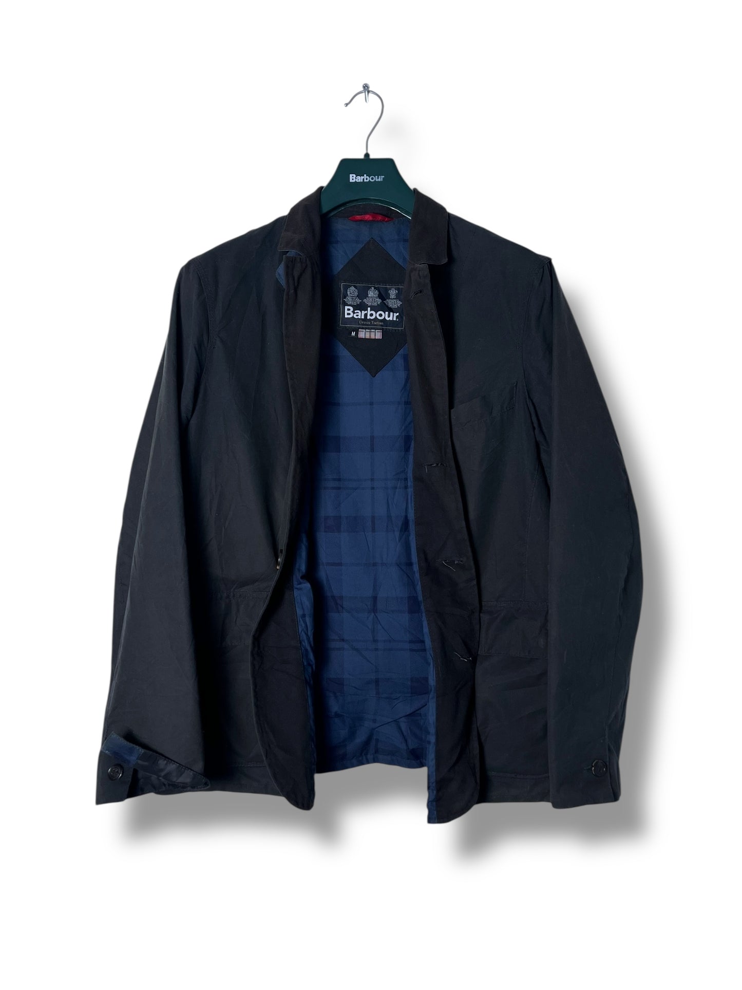 Barbour Bauley M Vintage Blu Navy Wax Blazer