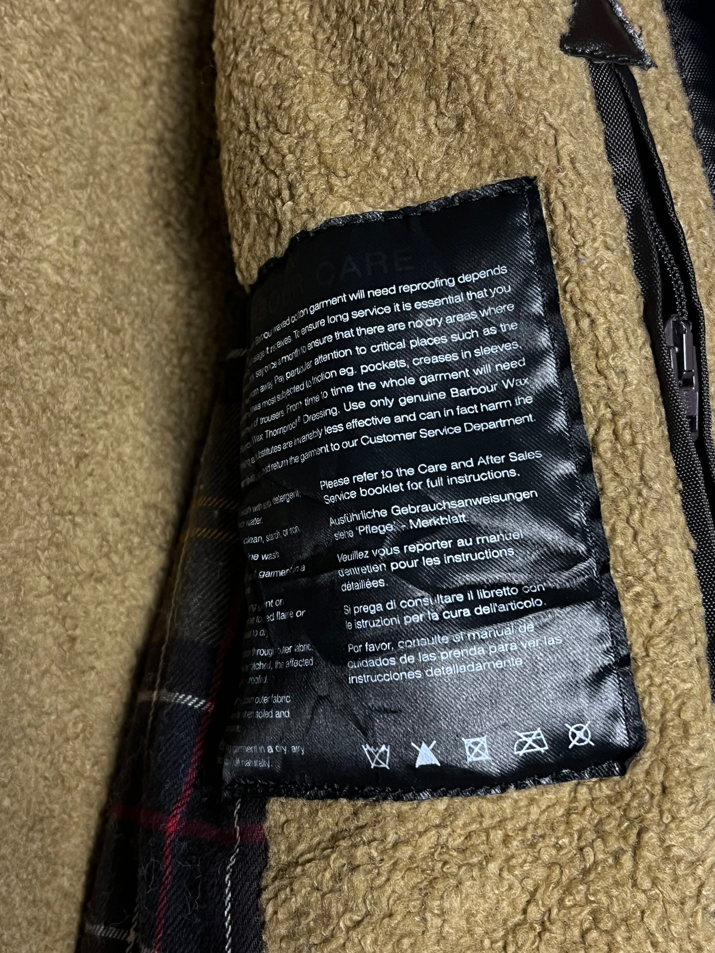 Barbour Winter Force Parka Olive UK18 XL