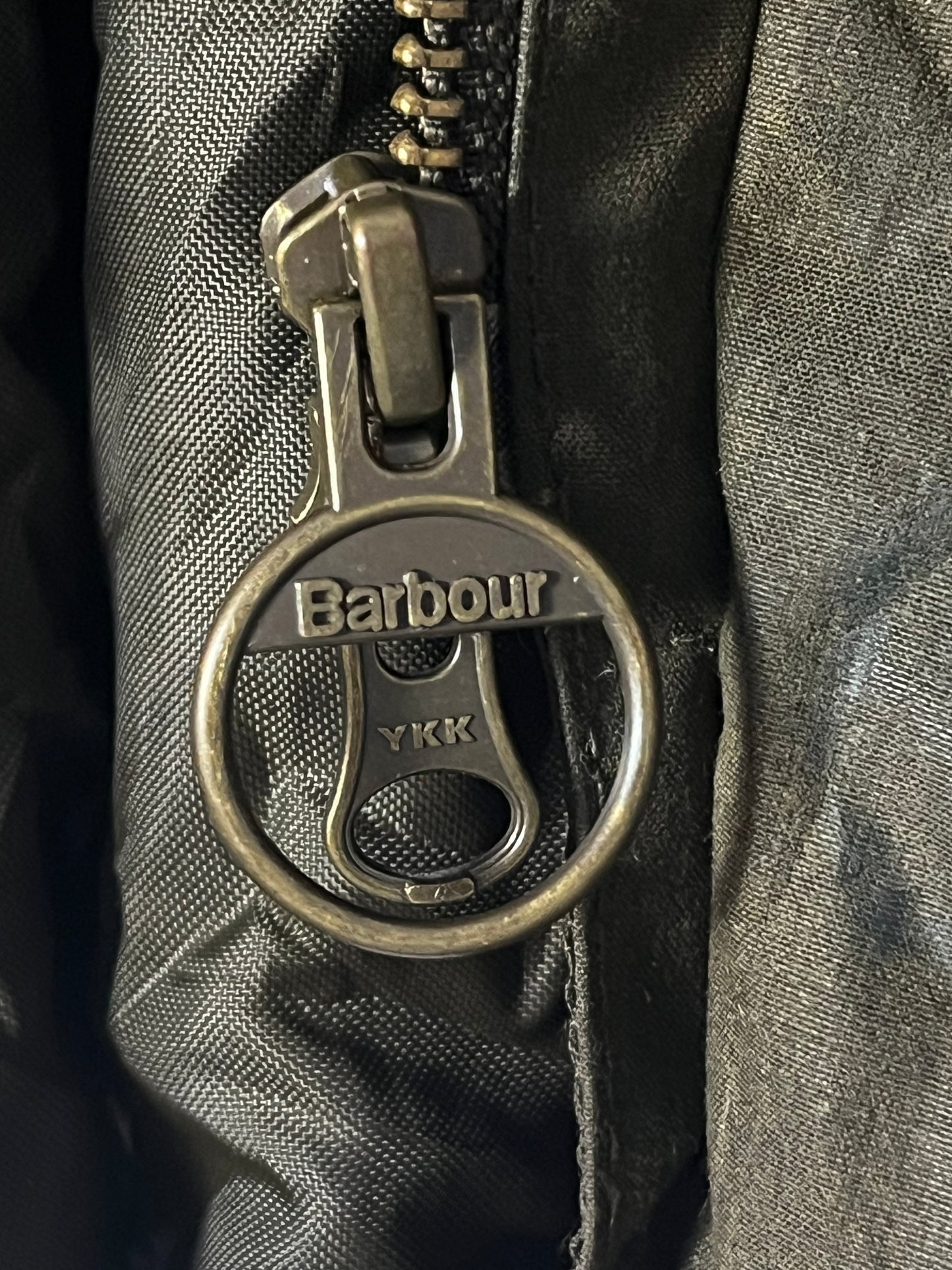 Barbour Beadnell Wax Jacket – Olive Floral (UK 8 / EU 36)