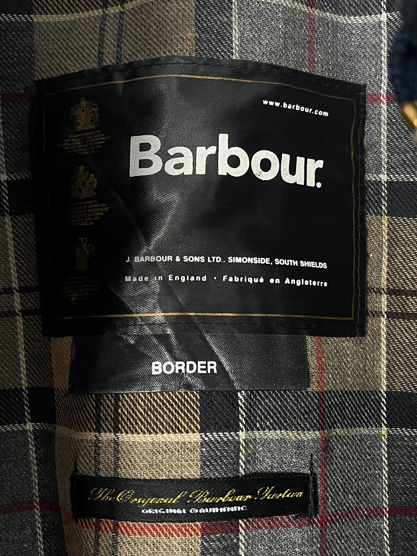 Barbour Border Jacket – Navy – C46 / 117cm