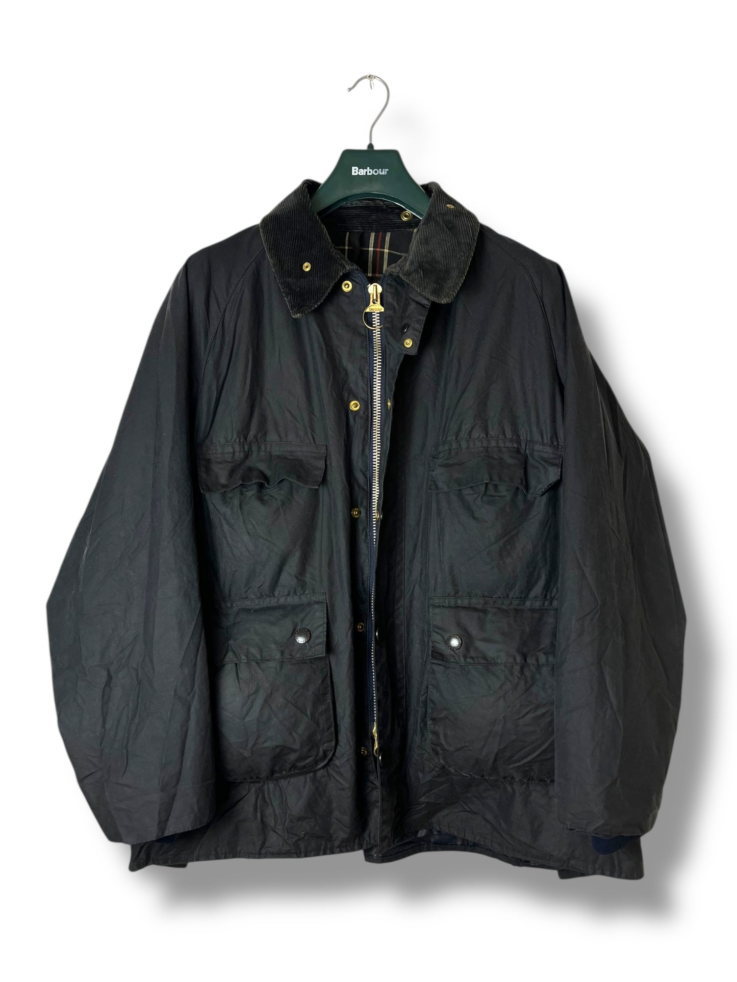 Barbour Bedale C44 – 1987- 4 Pockets Navy Blue