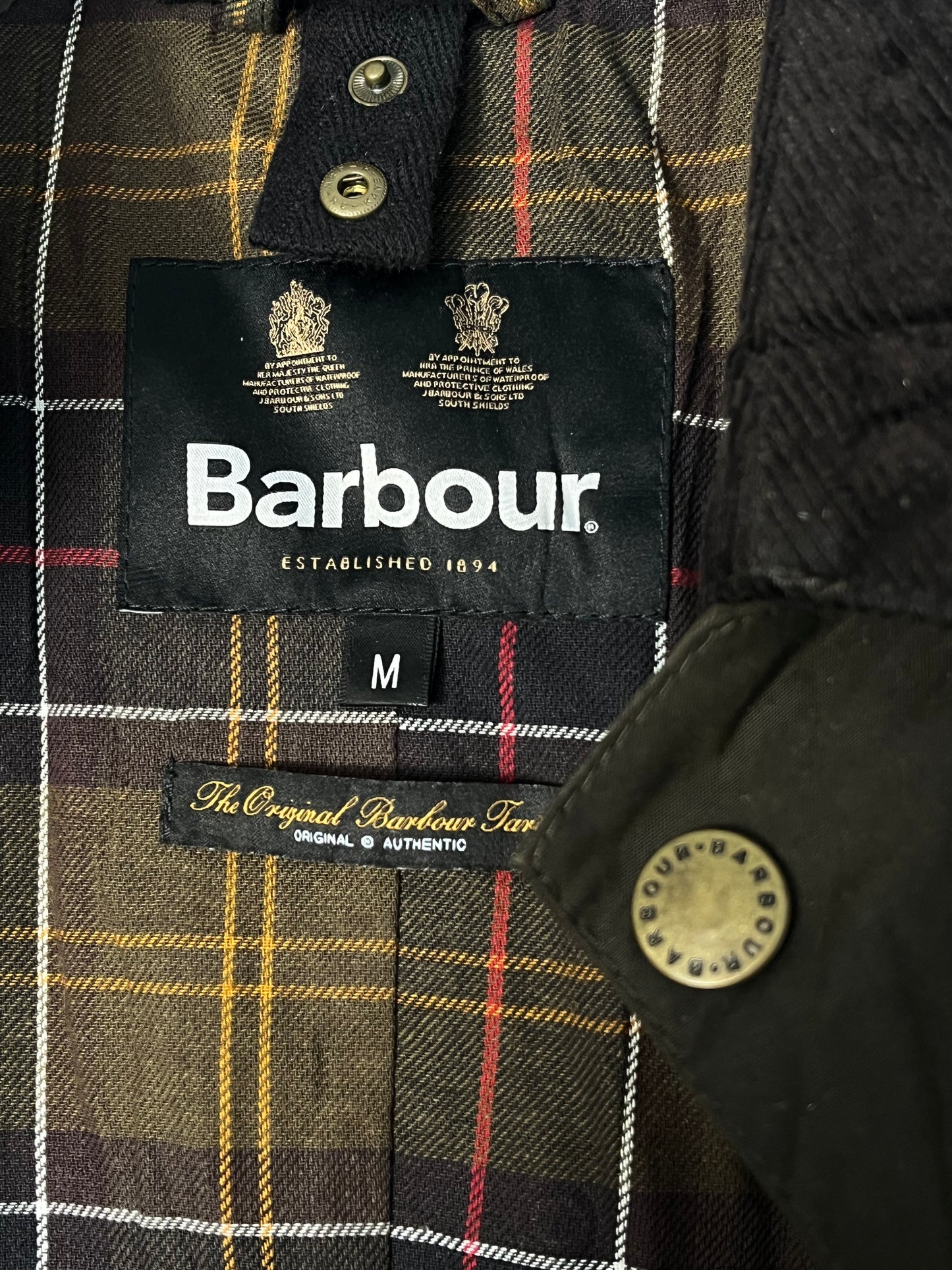 Barbour Ashby Wax Jacket – Dark Olive (Medium)