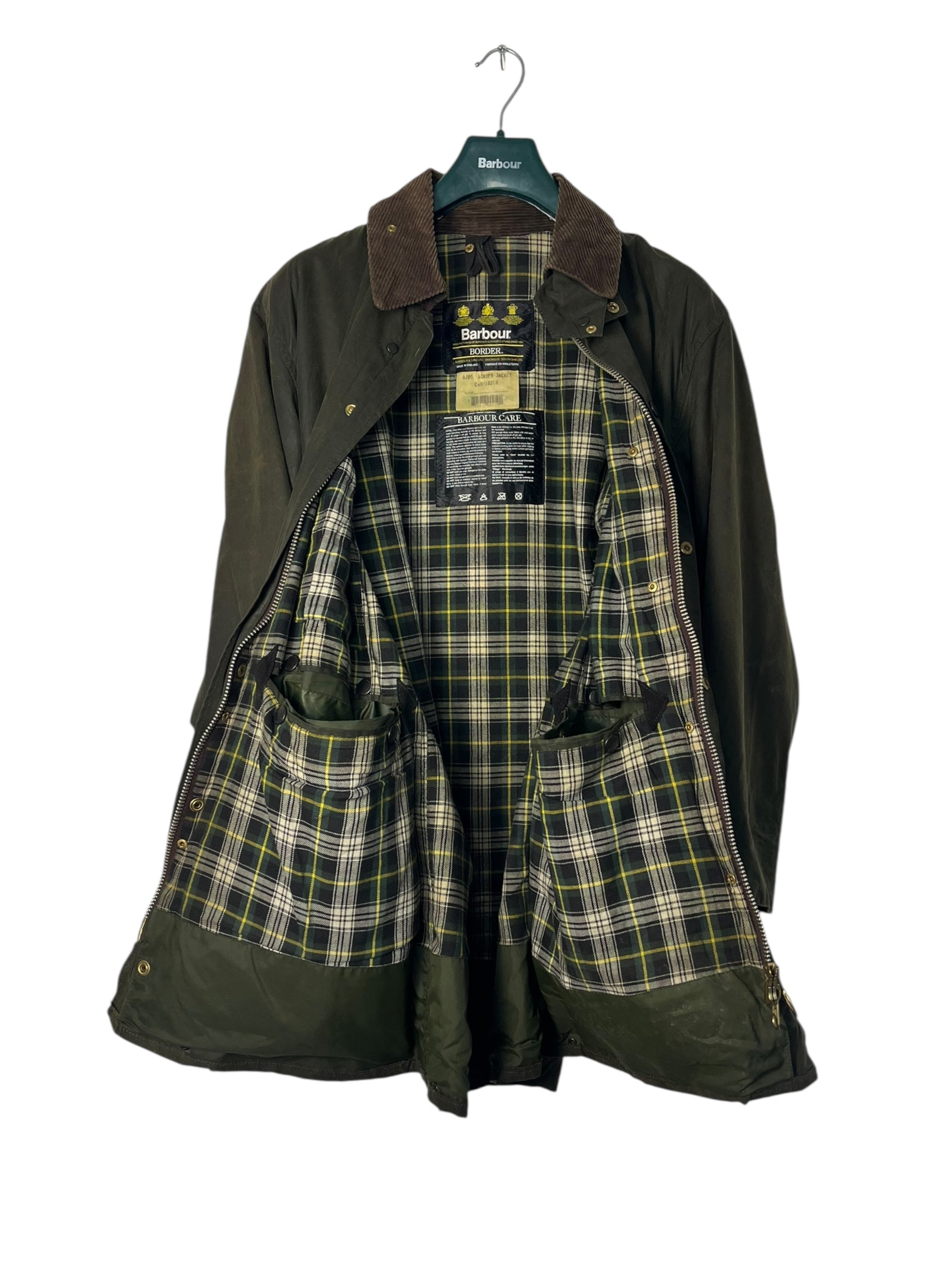 Barbour Border Jacket C40 Vintage Olive – 1994 – Draps Barcelona