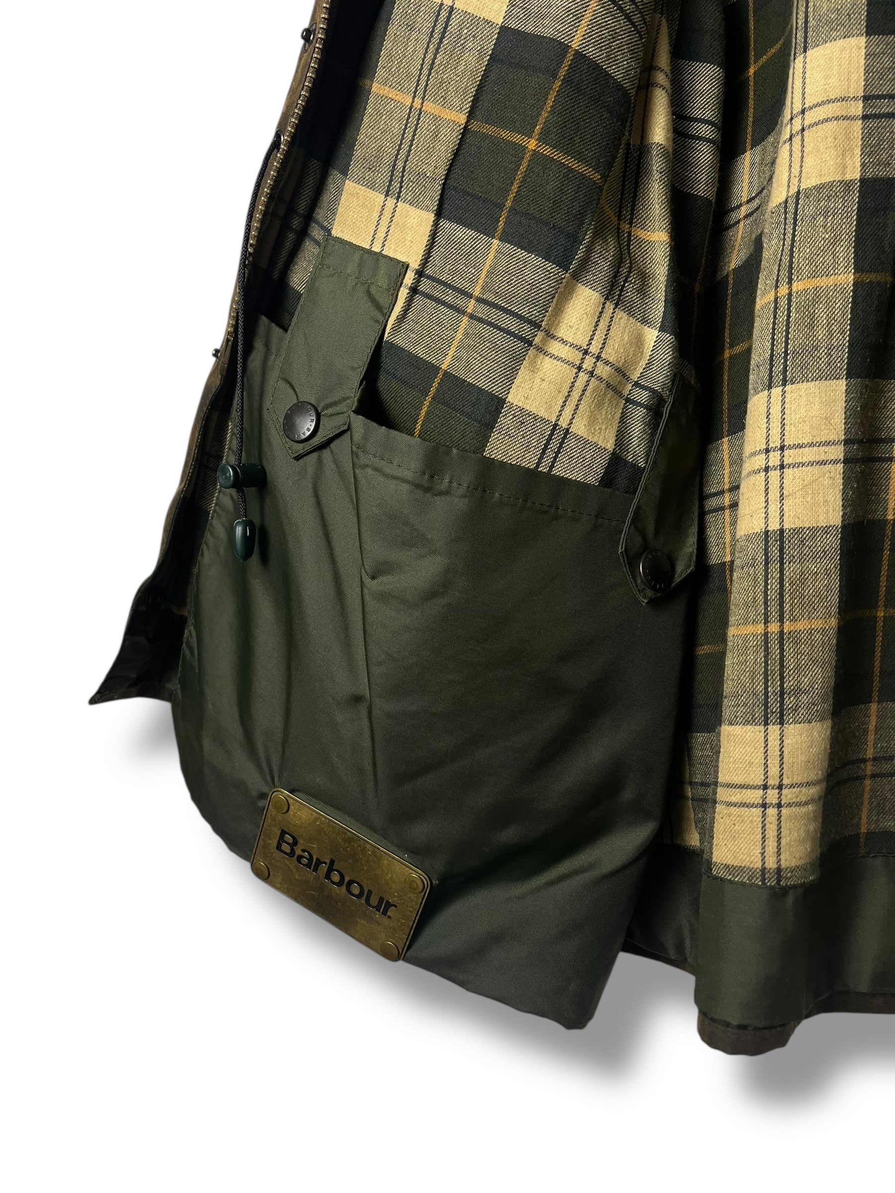 Rare Barbour Cowen Commando Jacket – Olive Brown – C46 XXL – Draps