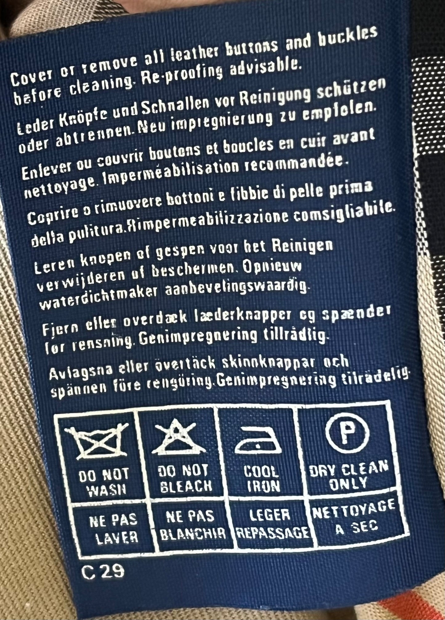 Original 90’s Vintage C83A Burberry Long Trench Belted