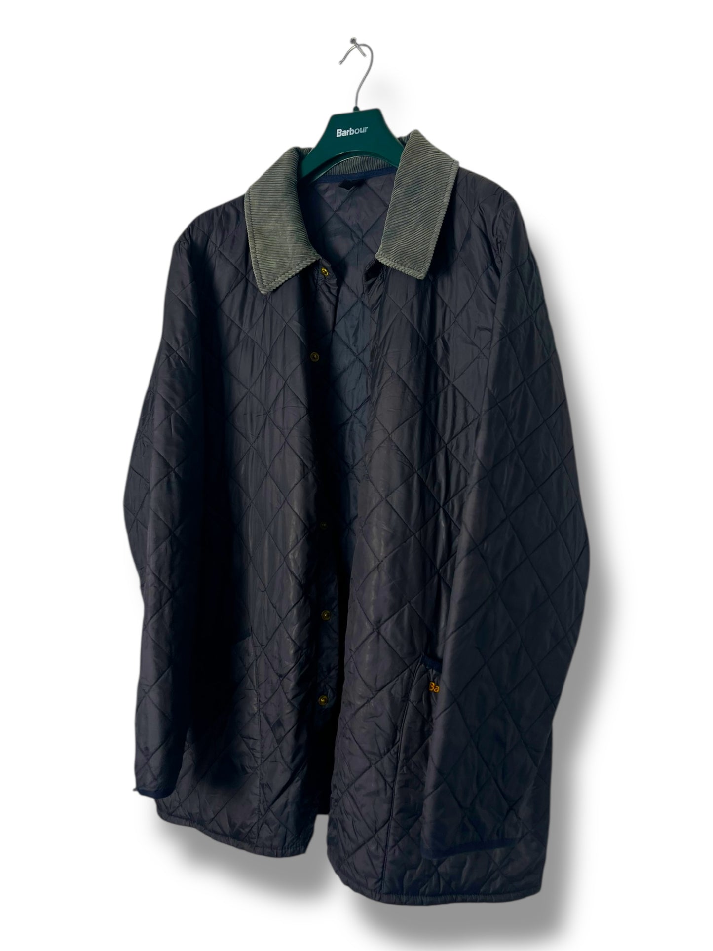 Barbour Liddesdale Quilted Jacket Navy XL Vintage