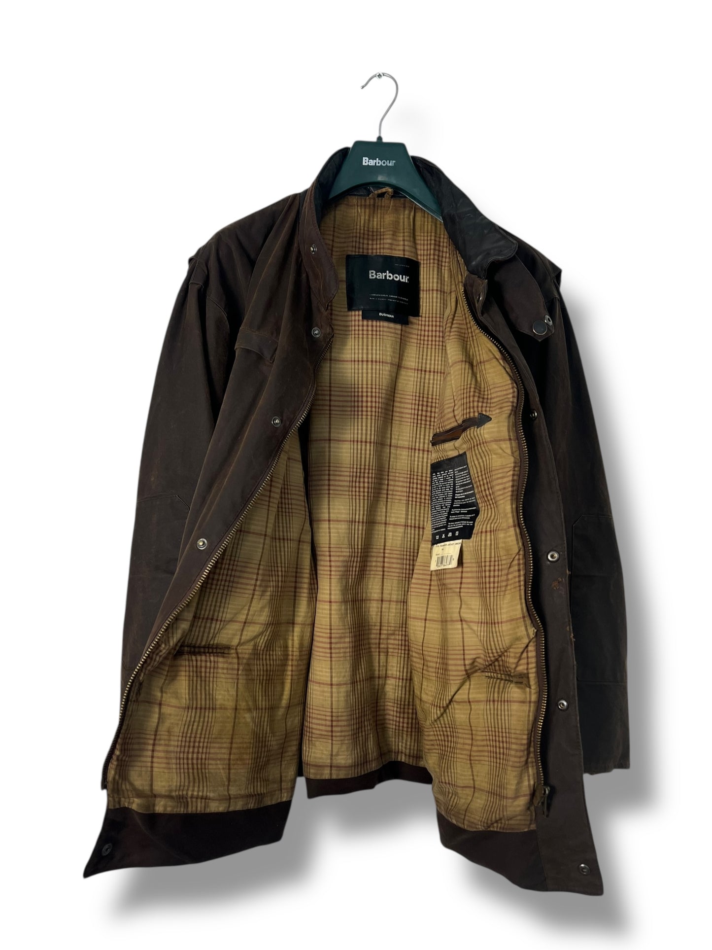 Barbour Bushman Wax Jacket – Dark Brown XXL 2000’s