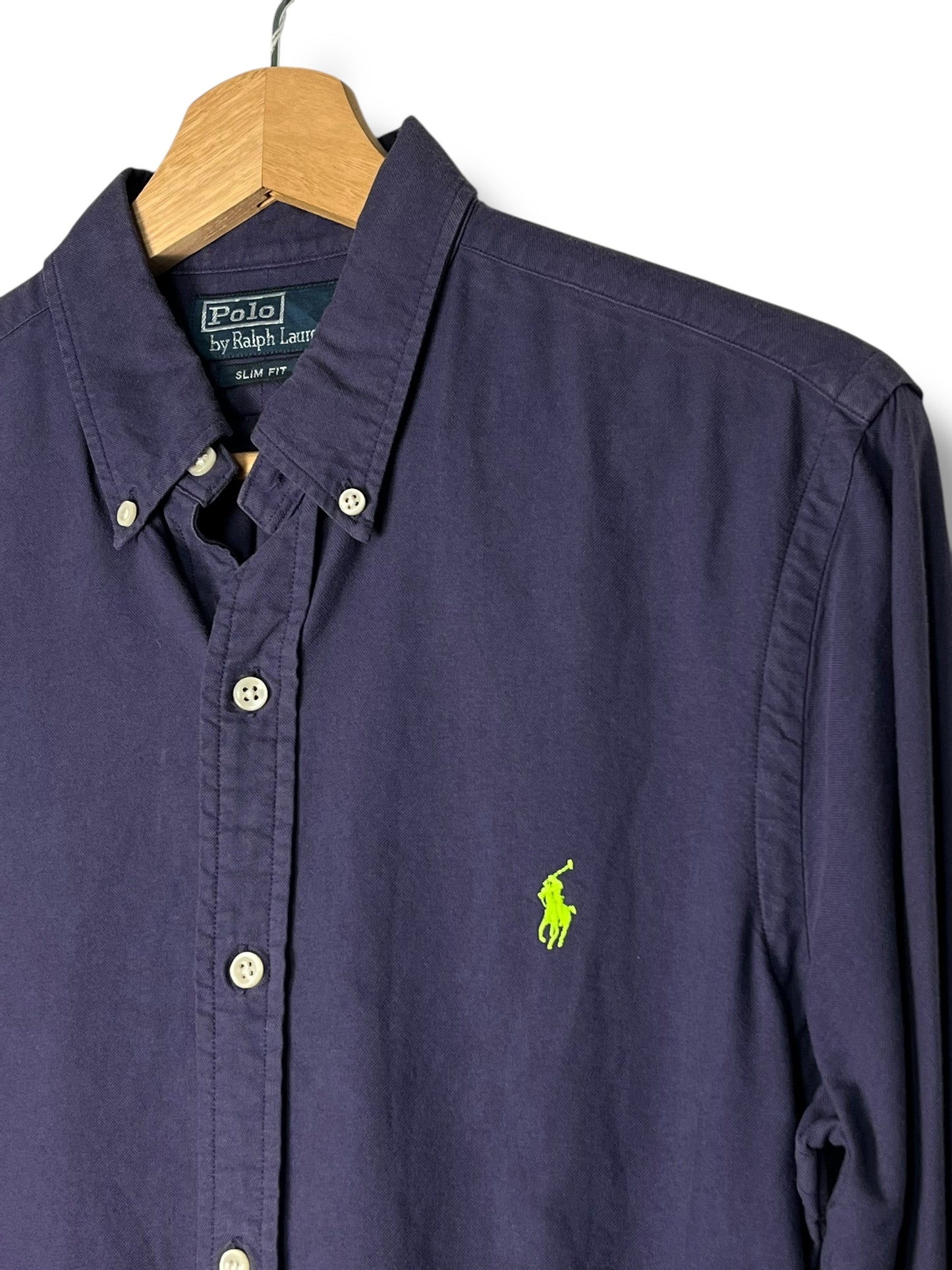 Polo Ralph Lauren Shirt – Electric Blue – Neon Green Pony – S/M Fit