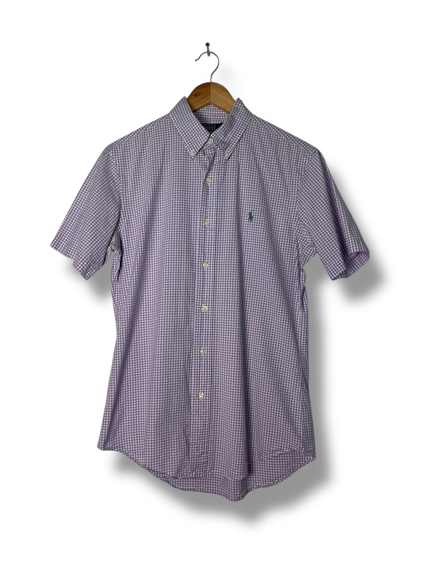 Ralph Lauren Polo Custom Fit Women’s Shirt Purple Gingham – Size S
