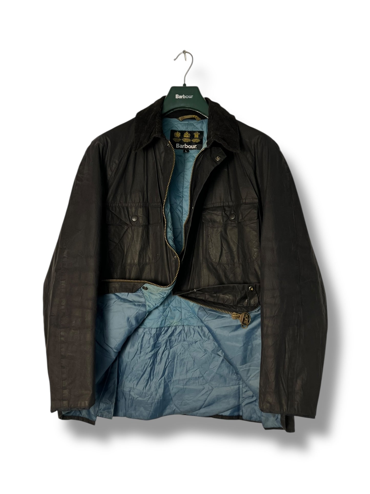 Retail Freezer L – lightweight Navy Blue – Waxed Cotton