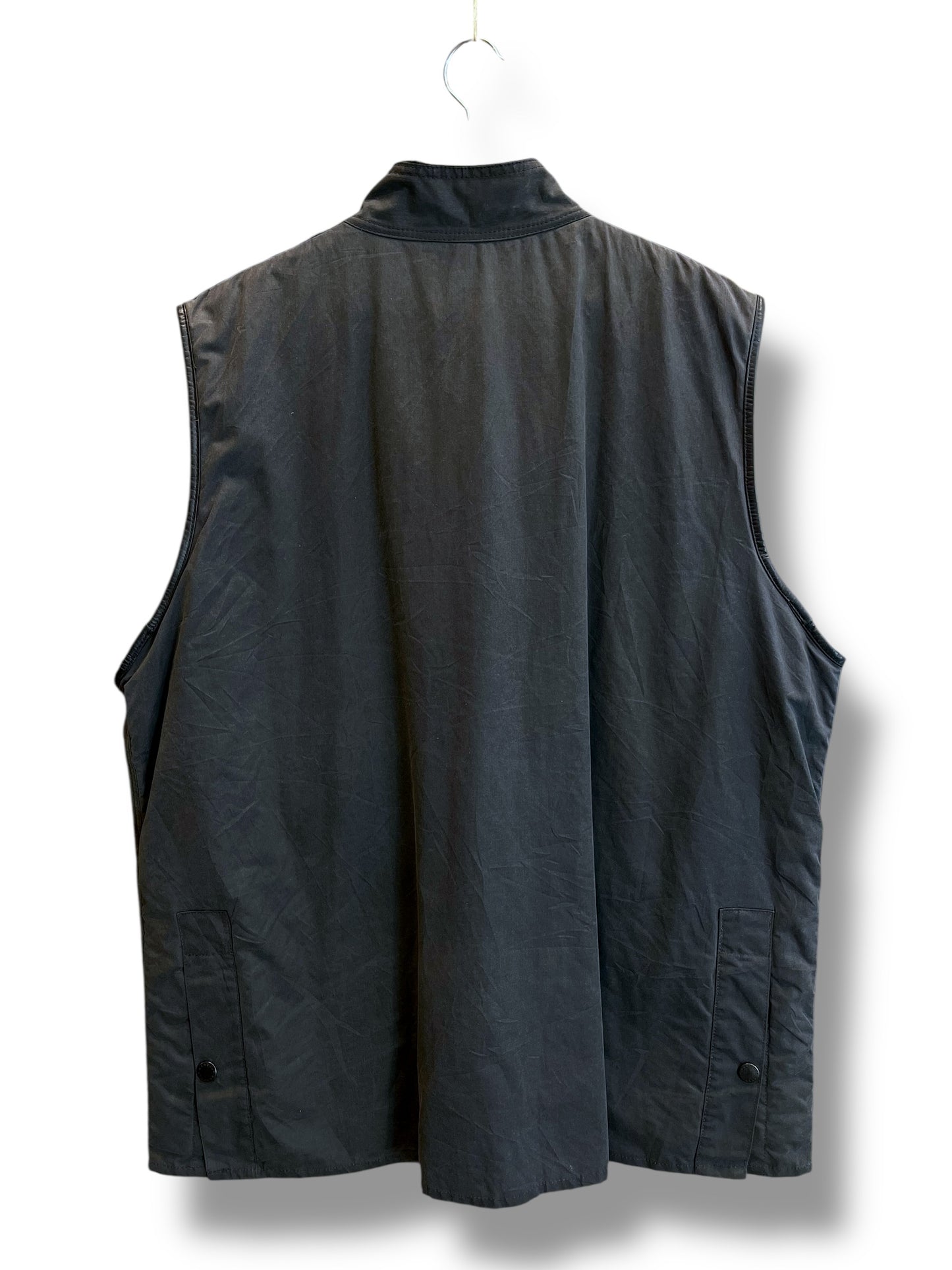 Barbour Westmorland Waxed Gilet (Navy Blue) – Size XXL (1993)